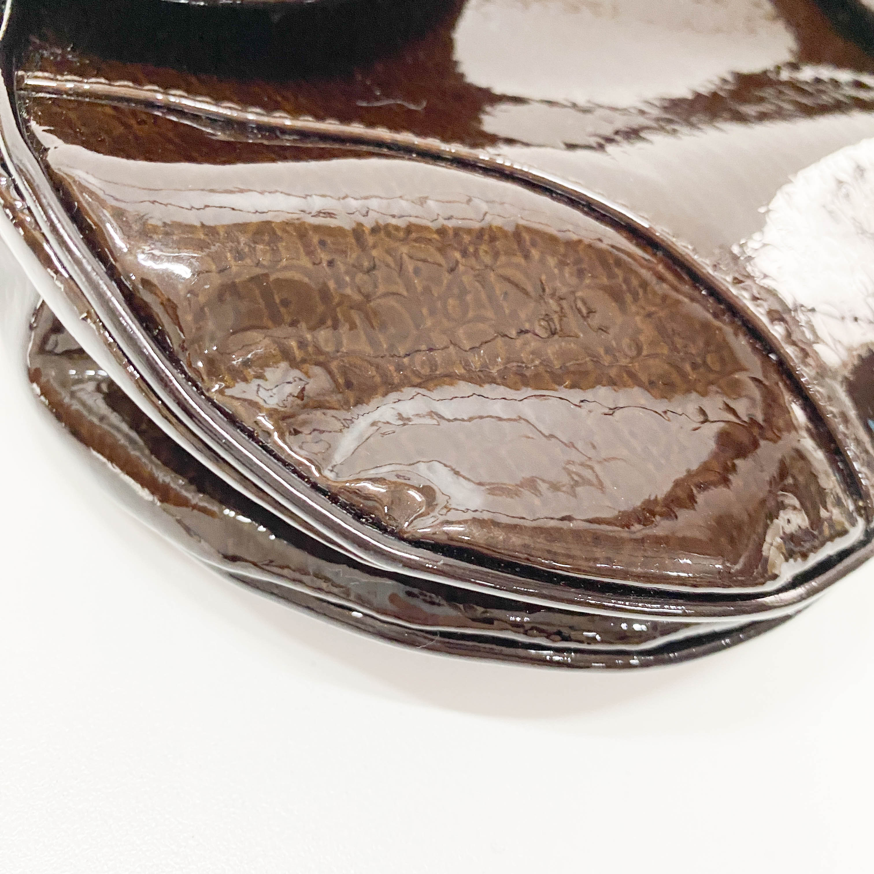 Saddle Trotter Dark Brown Coated Canvas Shoulder Bag