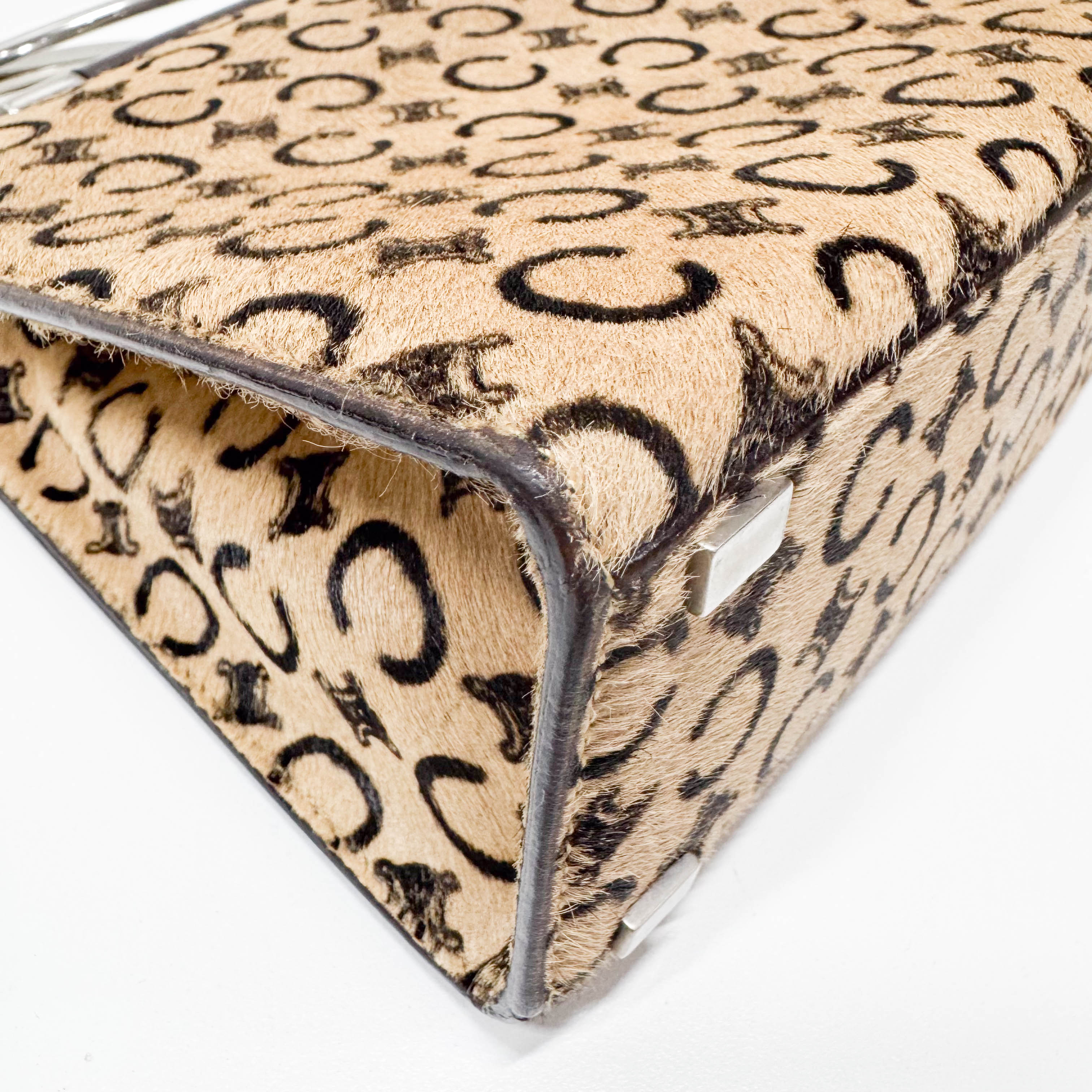 Vintage Brown Pony Hair Two Way Bag