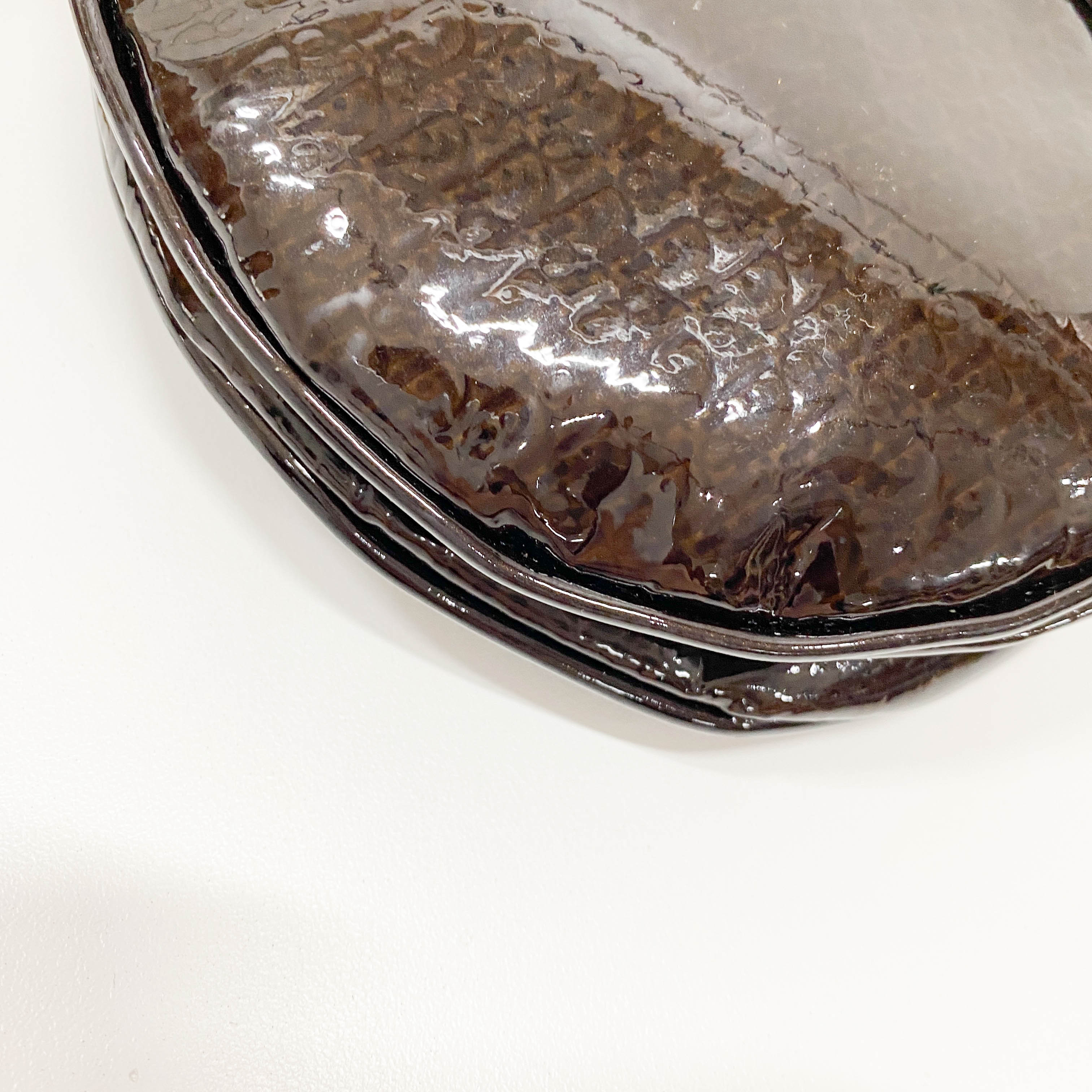 Saddle Trotter Dark Brown Coated Canvas Shoulder Bag