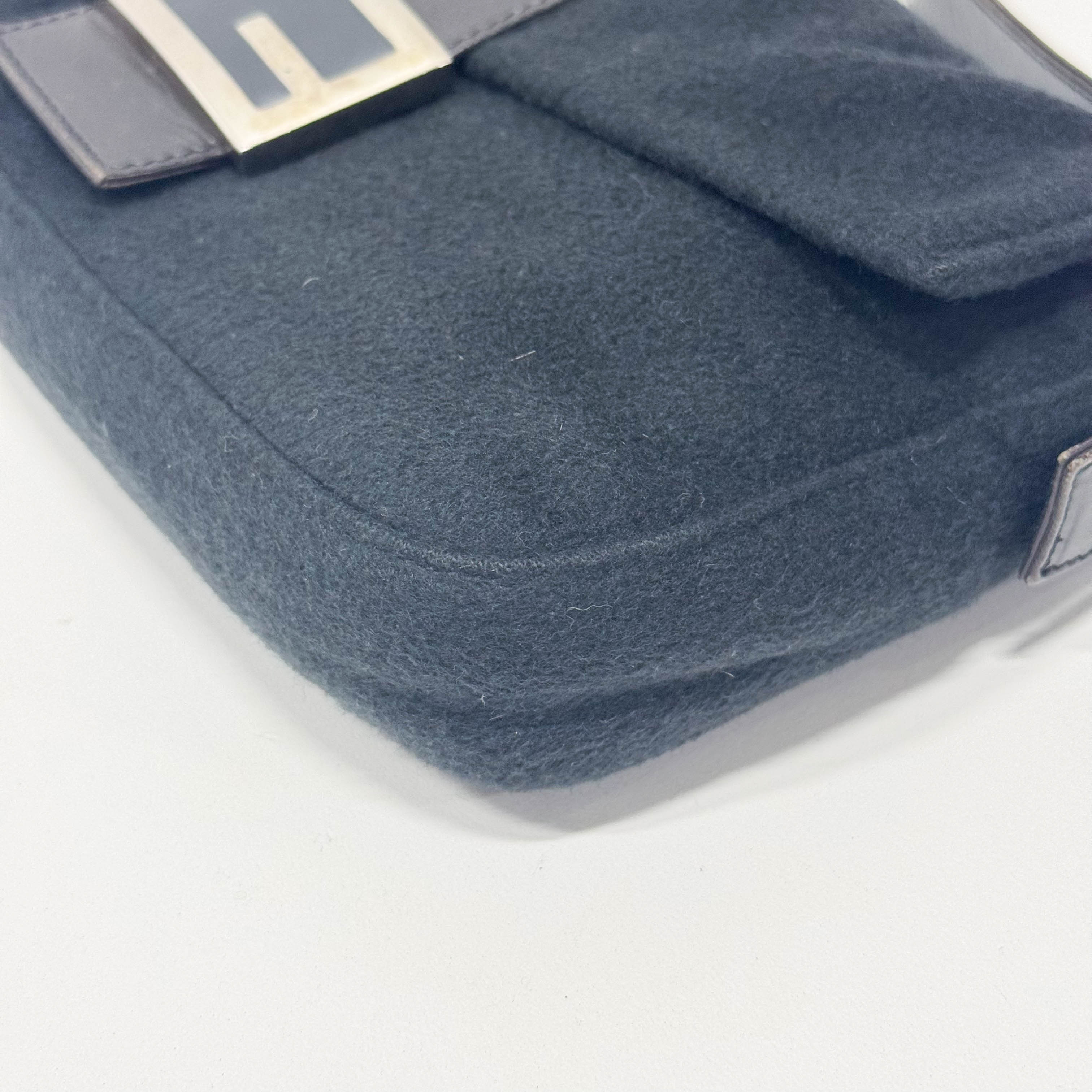 Baguette Black Cashmere Shoulder Bag