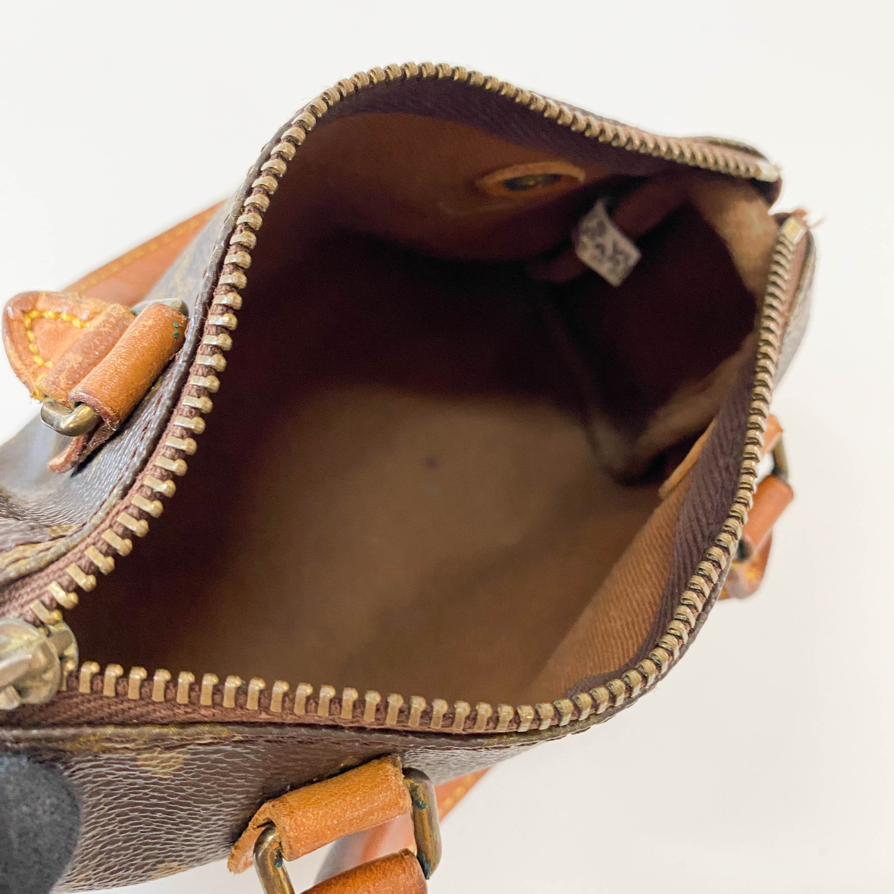 Mini Speedy Brown Monogram Leather Bag