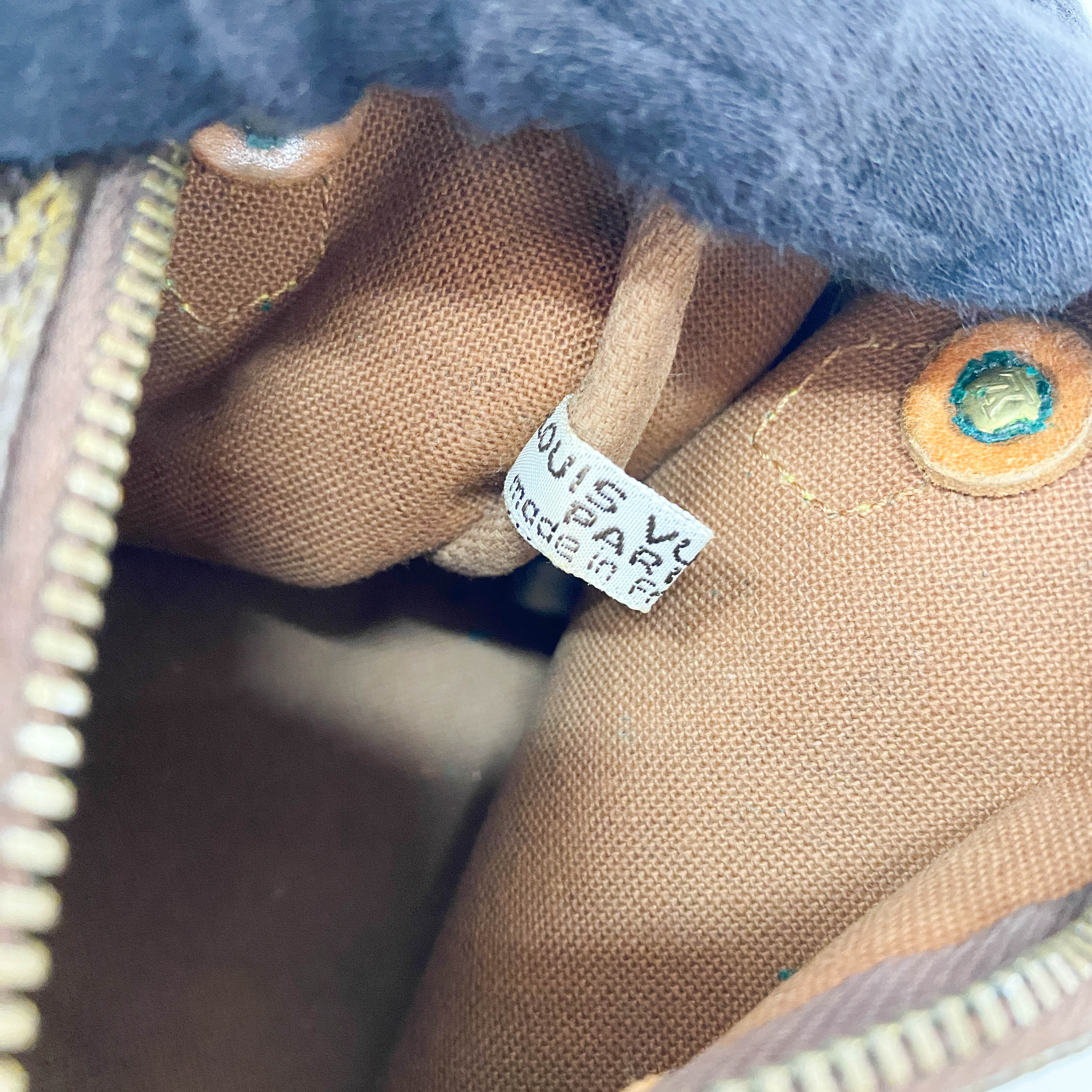 Mini Speedy Brown Monogram Leather Bag