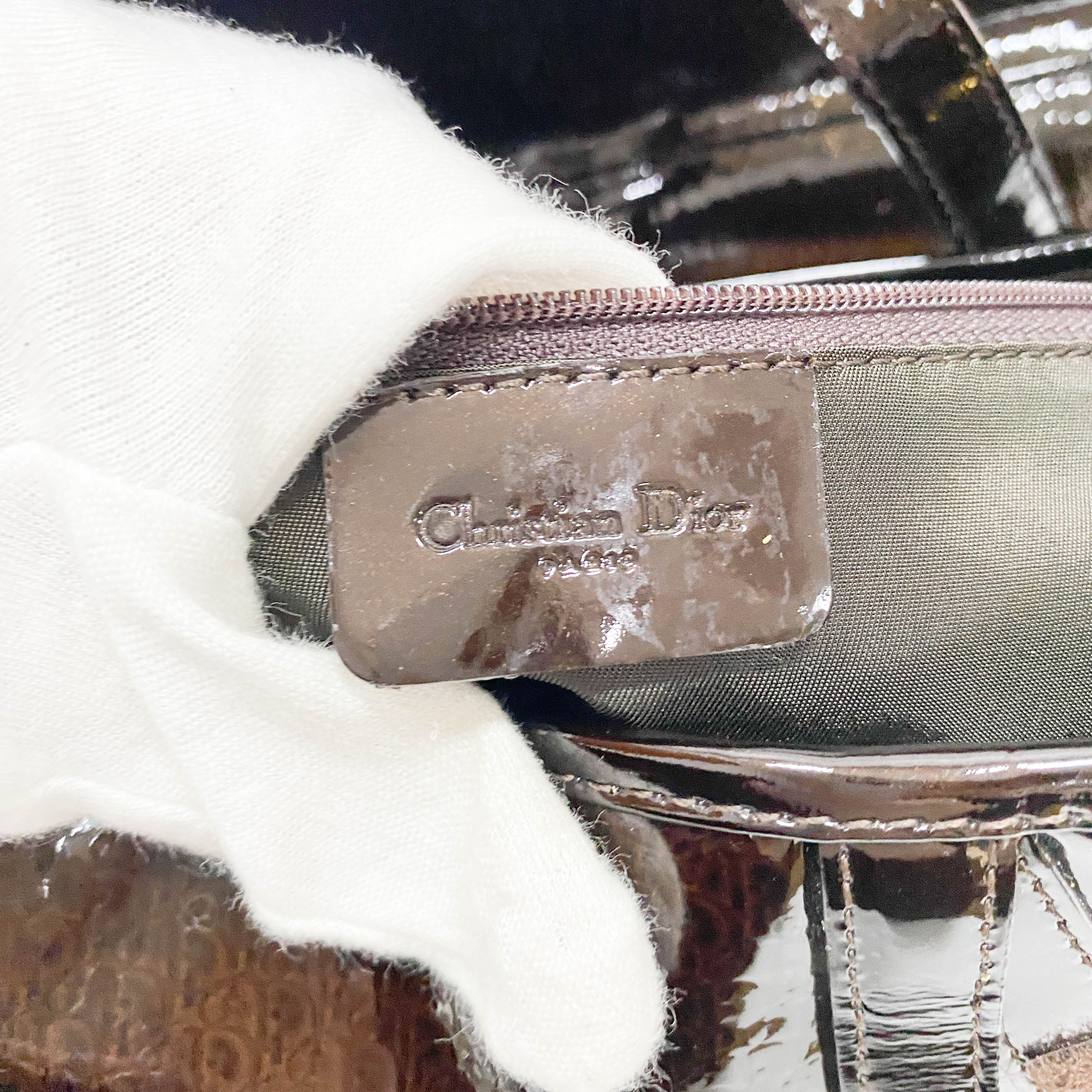 Saddle Trotter Dark Brown Coated Canvas Shoulder Bag