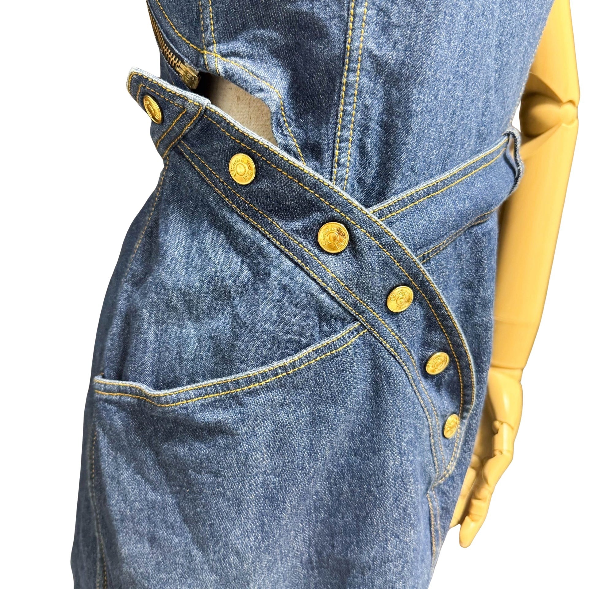 SS2000 John Galliano Blue Denim Dress