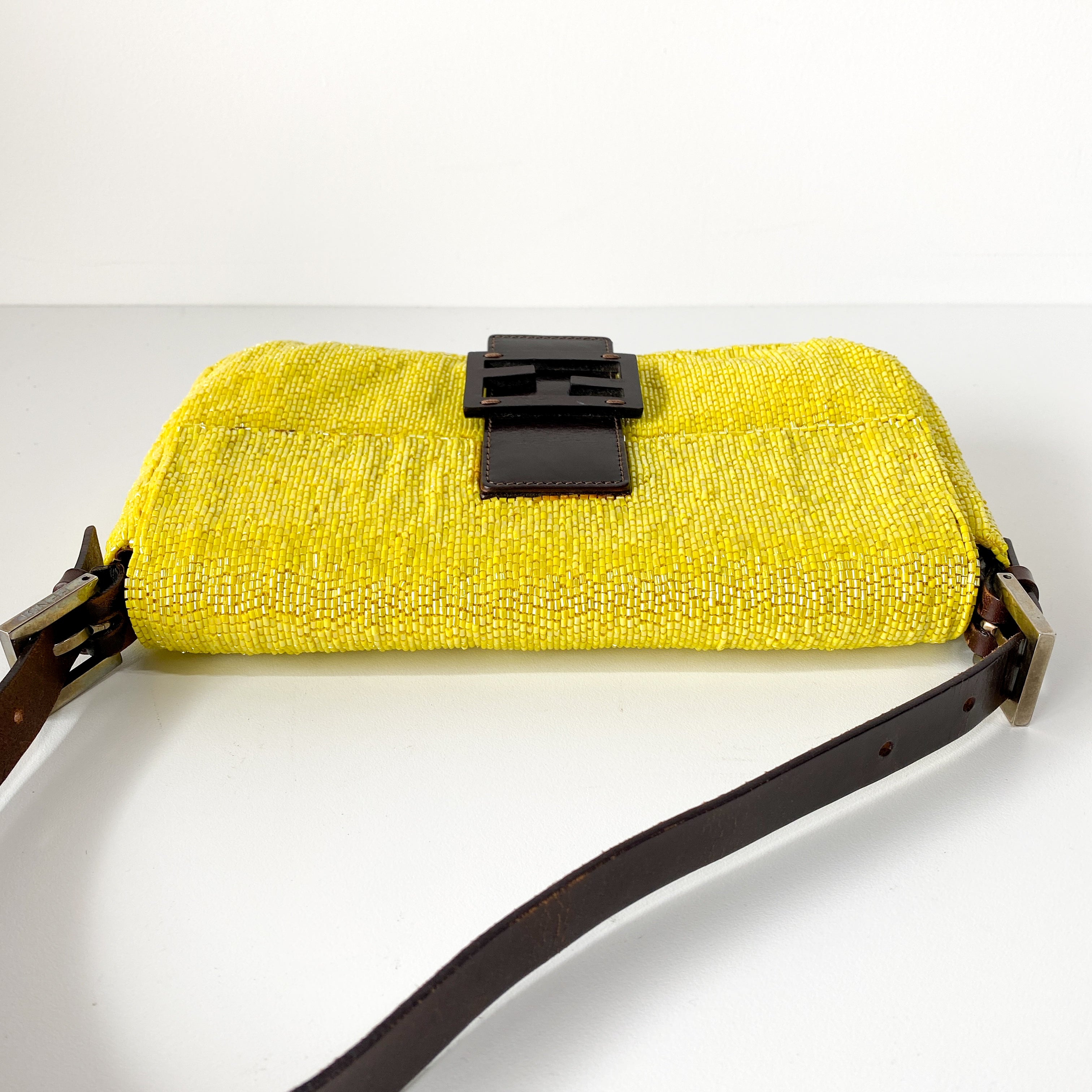 Baguette Yellow Beads Shoulder Bag