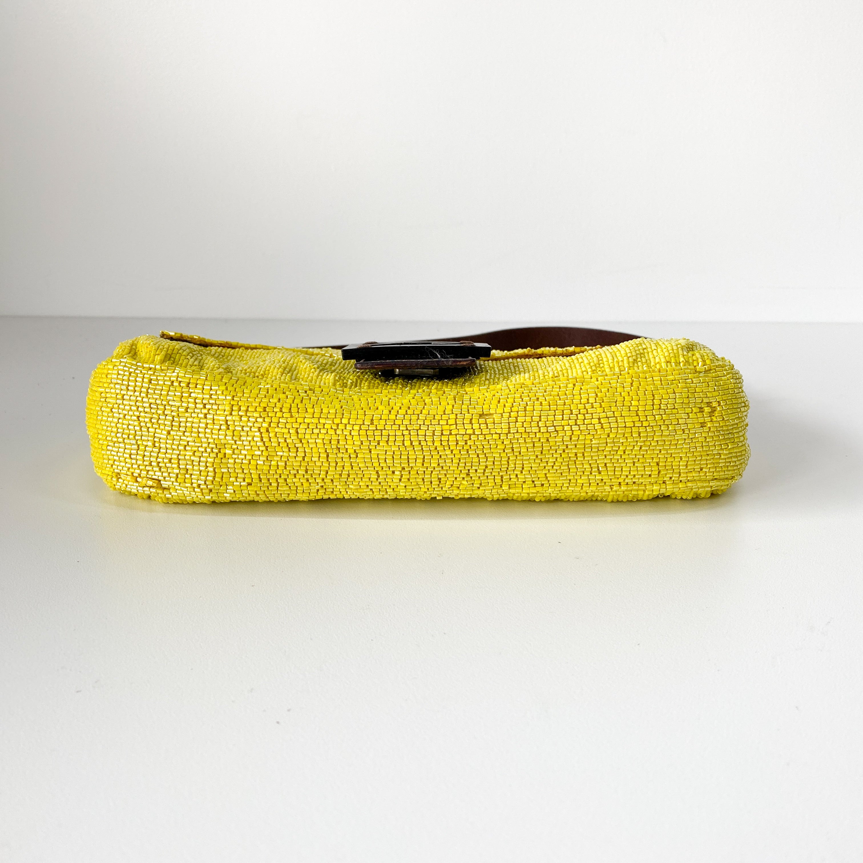 Baguette Yellow Beads Shoulder Bag