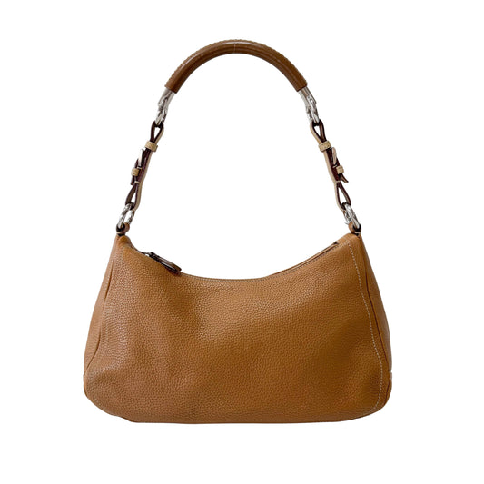 Brown Leather Hobo Shoulder Bag