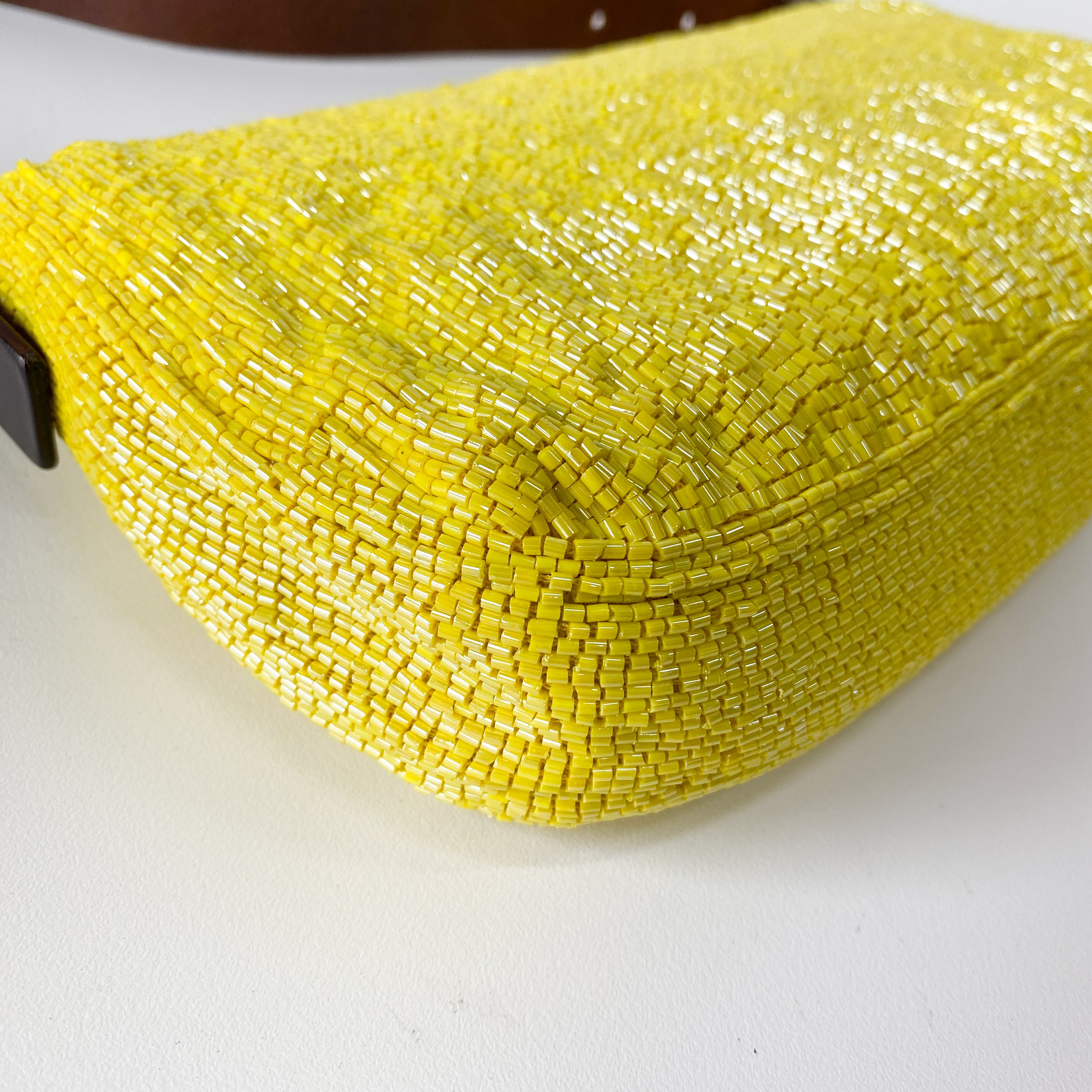 Baguette Yellow Beads Shoulder Bag