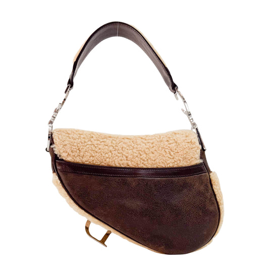 Limited Edition Brown Sheepskin Saddle Bag