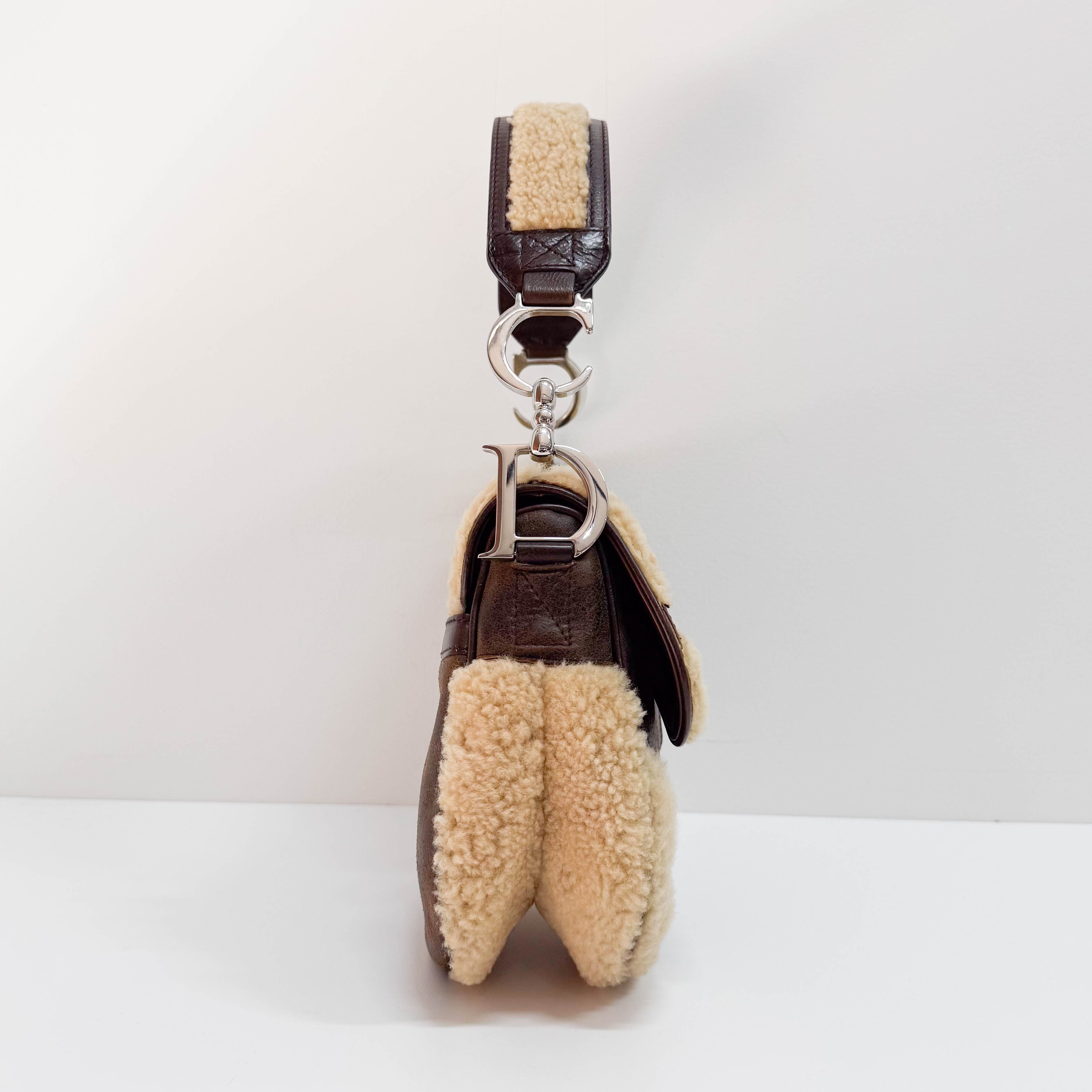 Limited Edition Brown Sheepskin Saddle Bag