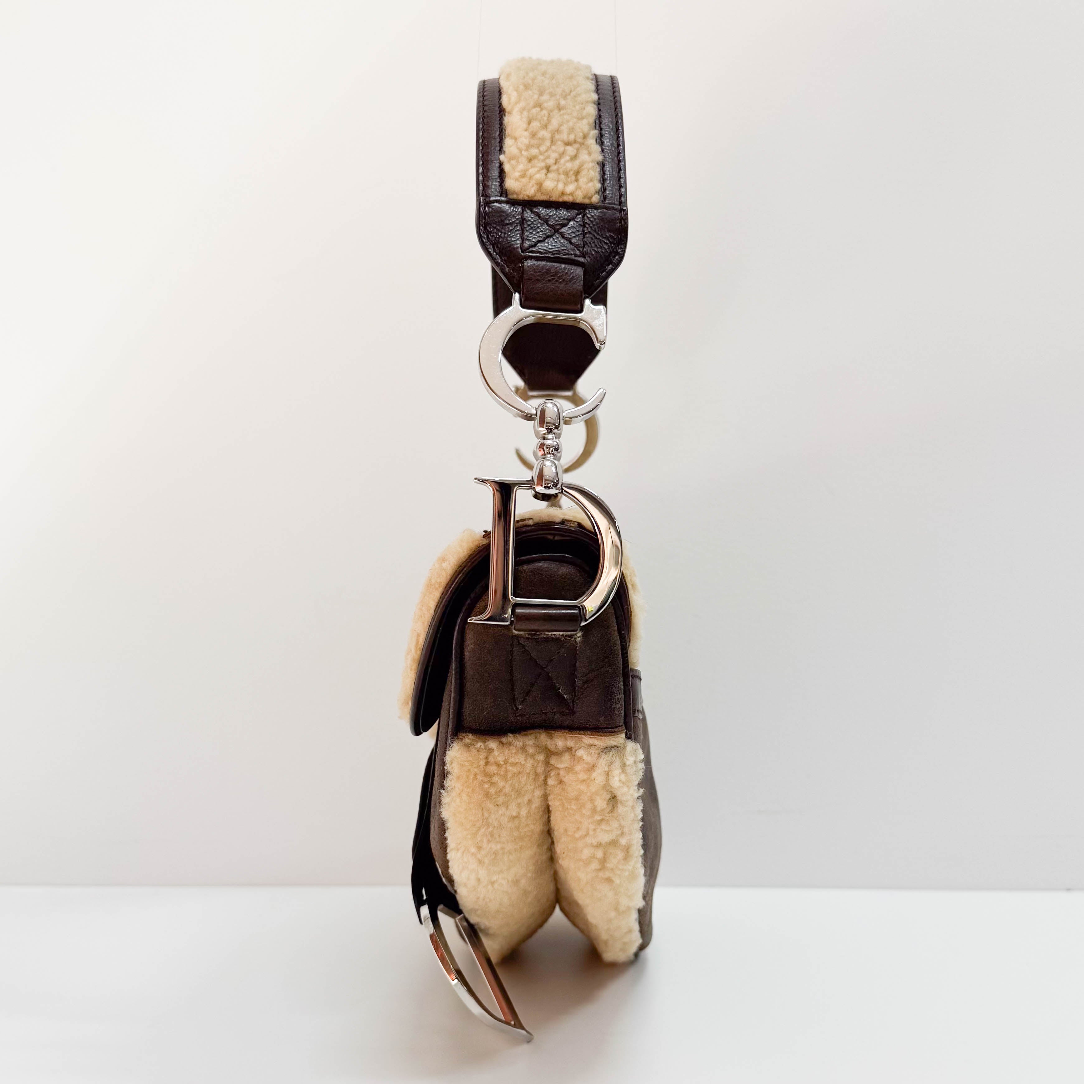 Limited Edition Brown Sheepskin Saddle Bag