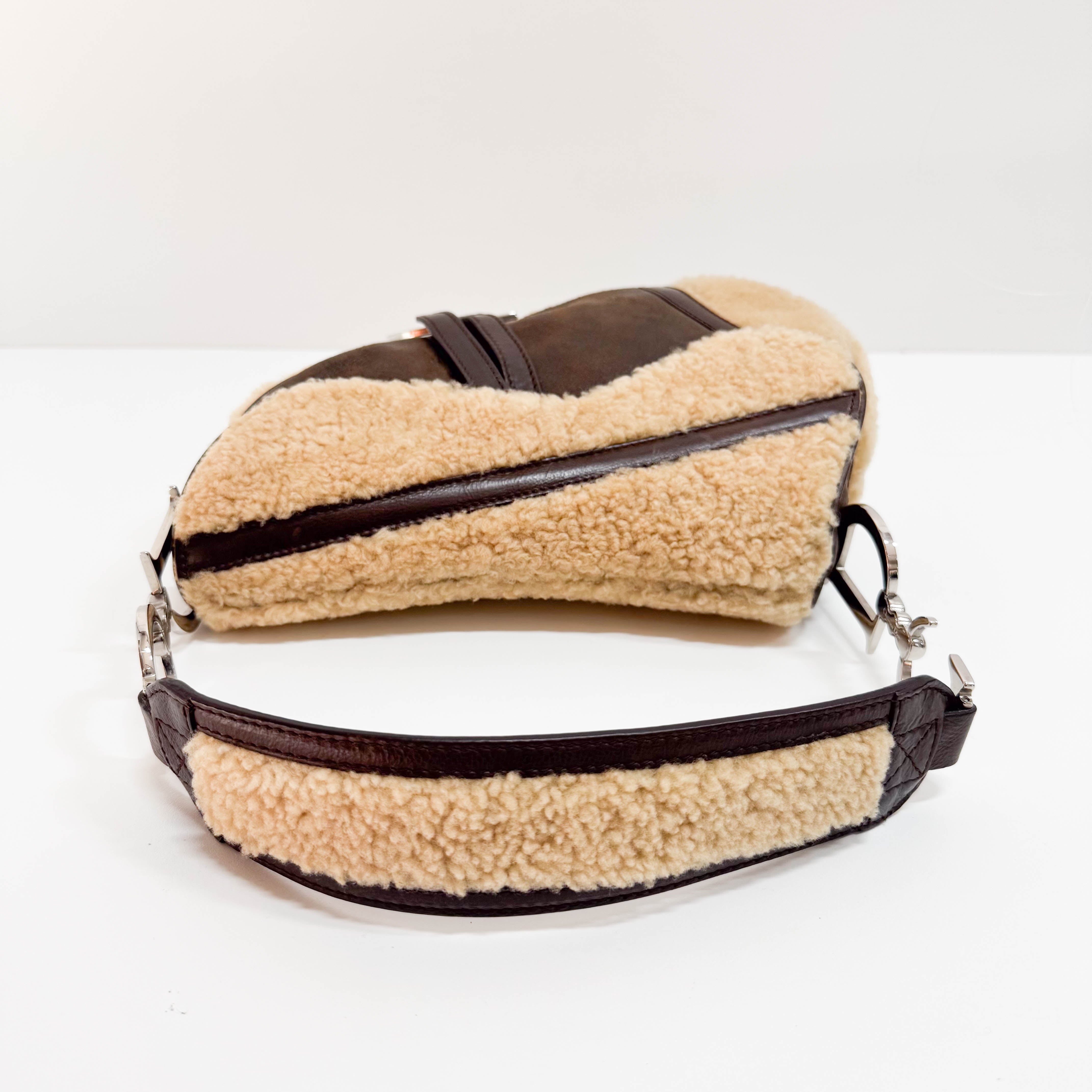 Limited Edition Brown Sheepskin Saddle Bag