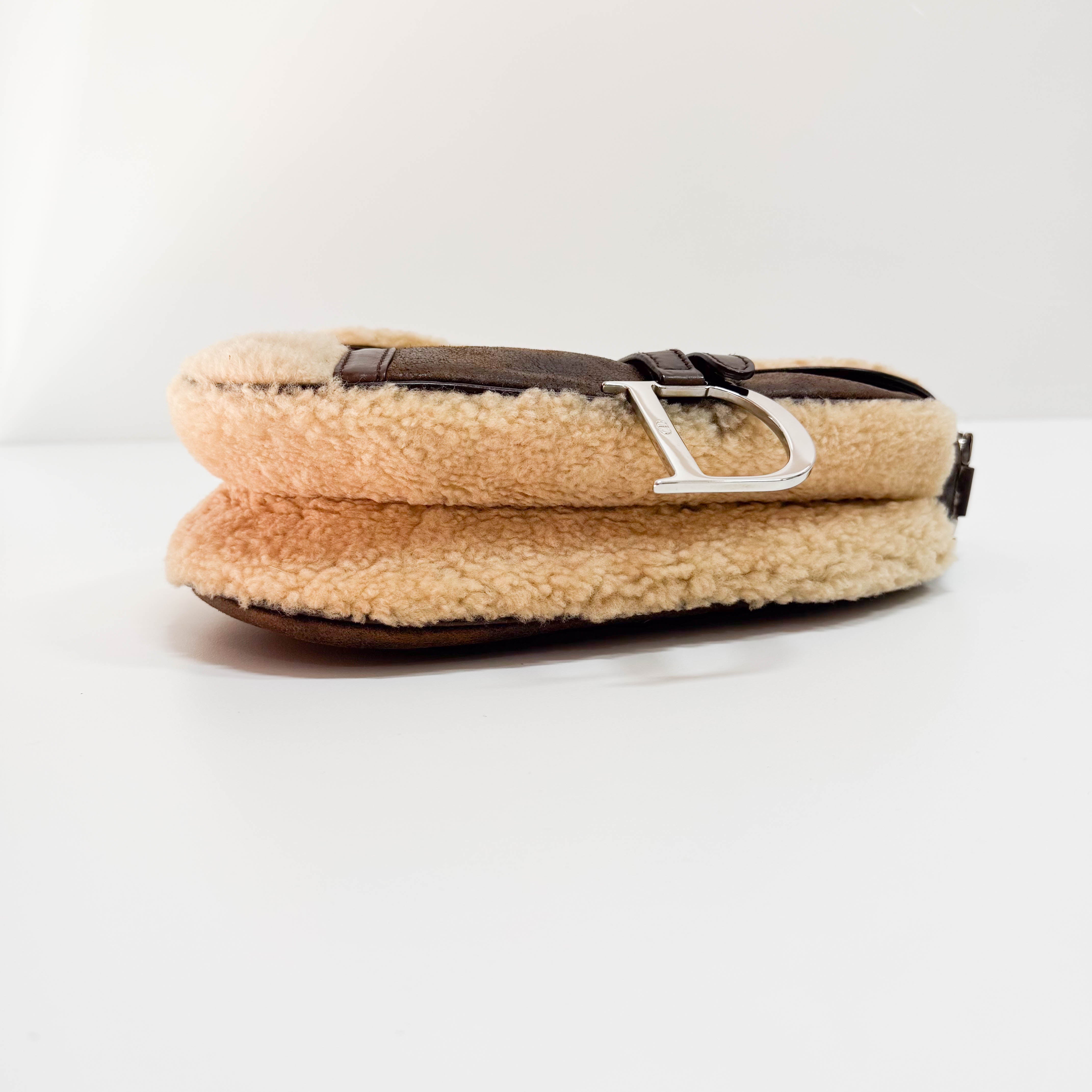 Limited Edition Brown Sheepskin Saddle Bag