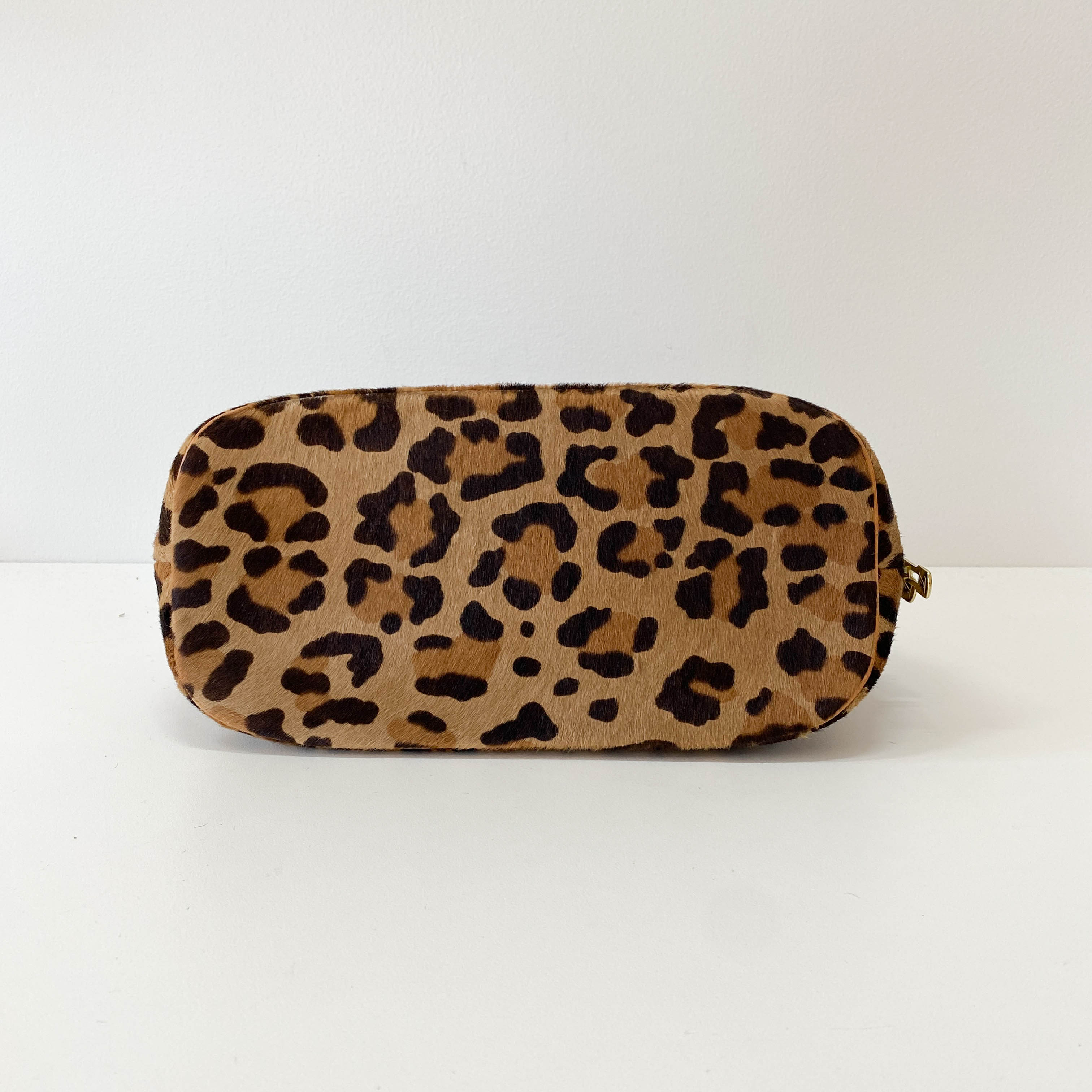 Azzedine Alaia Monogram Brown Leopard Leather Bag