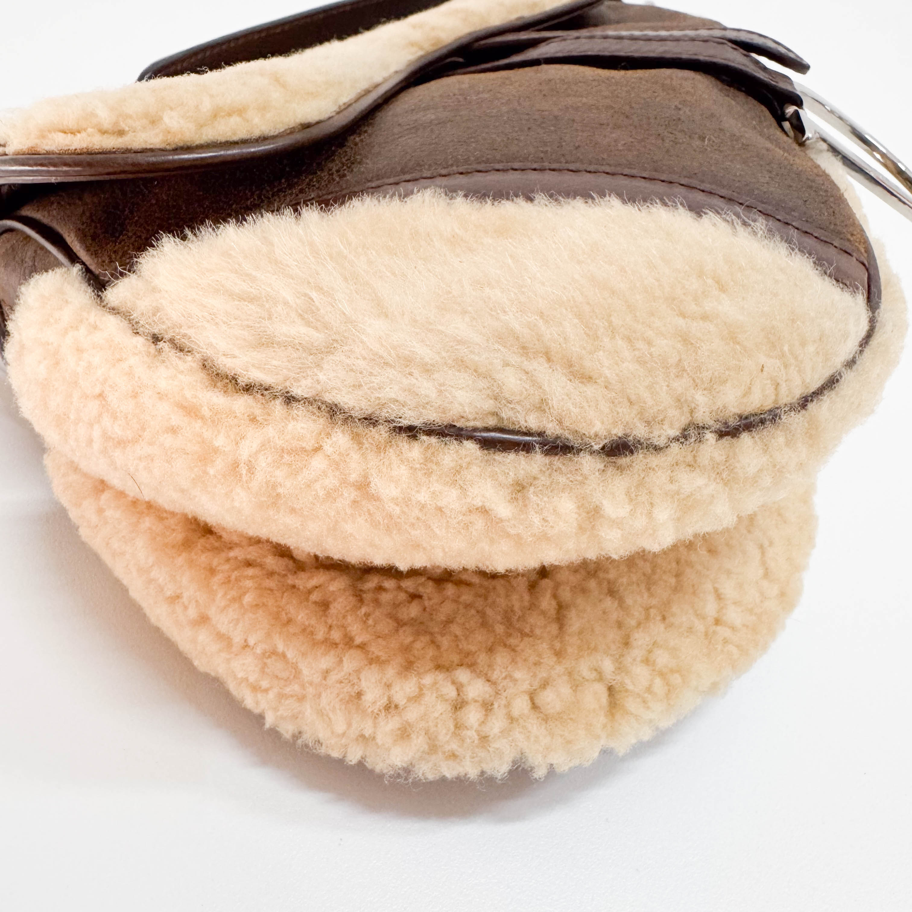 Limited Edition Brown Sheepskin Saddle Bag
