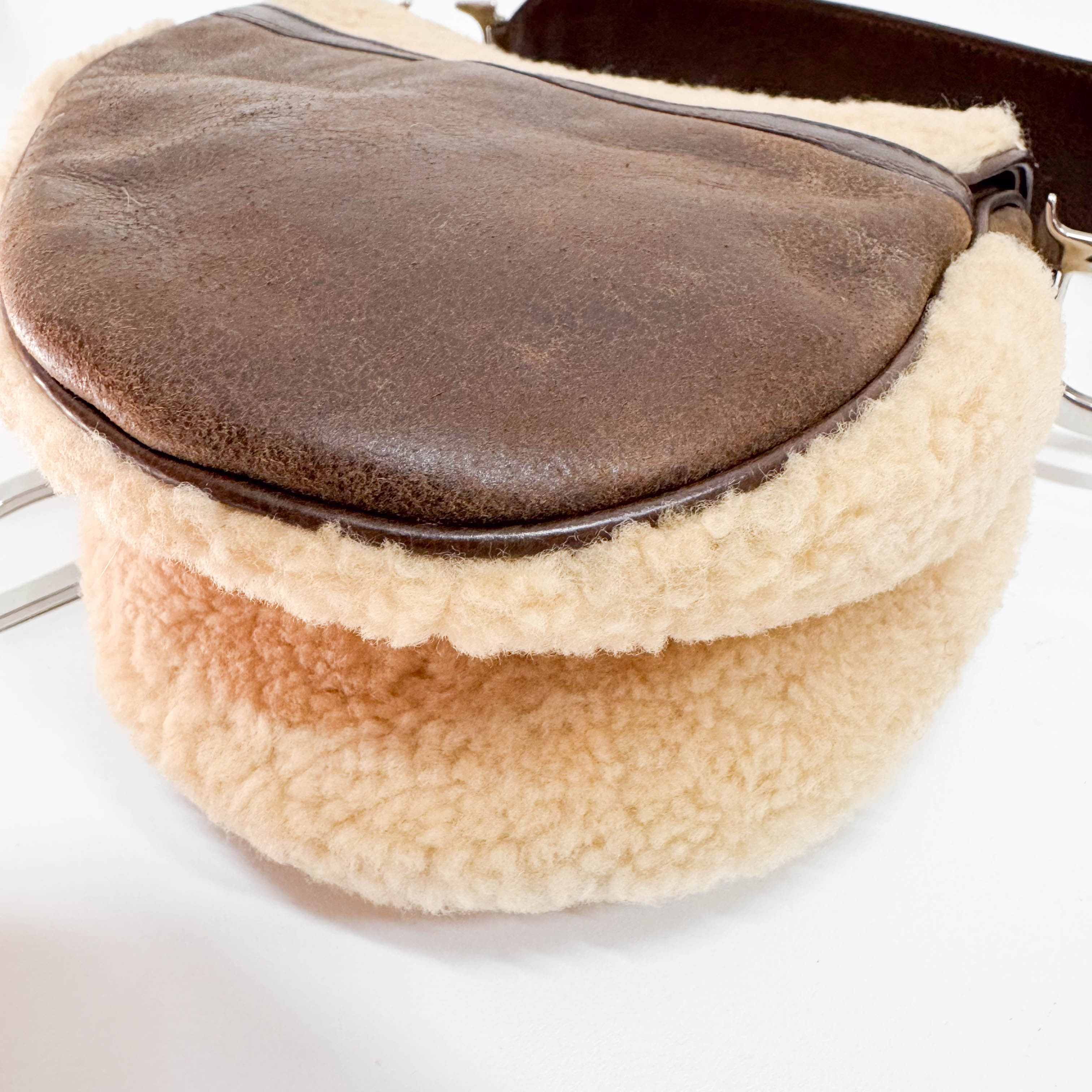 Limited Edition Brown Sheepskin Saddle Bag