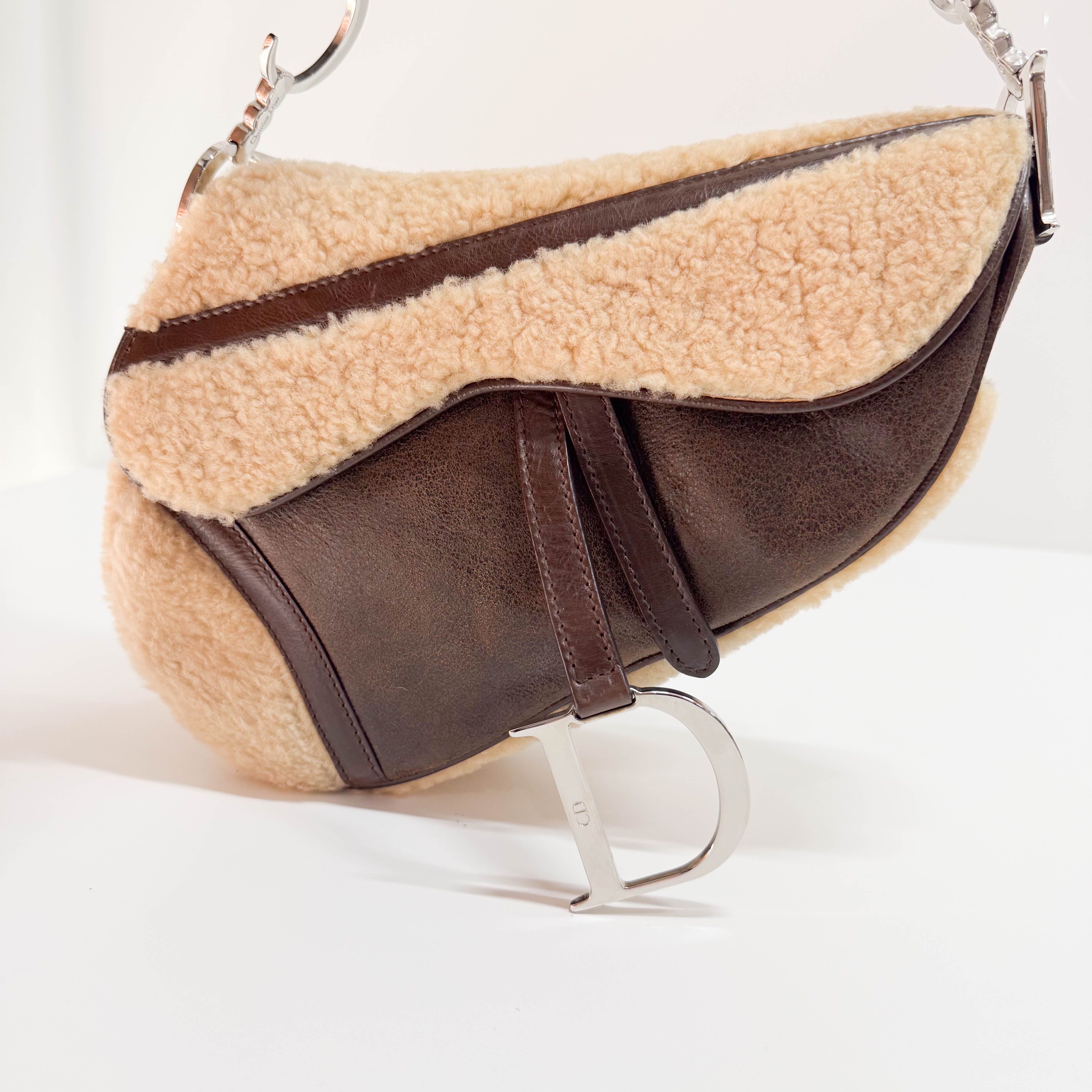 Limited Edition Brown Sheepskin Saddle Bag