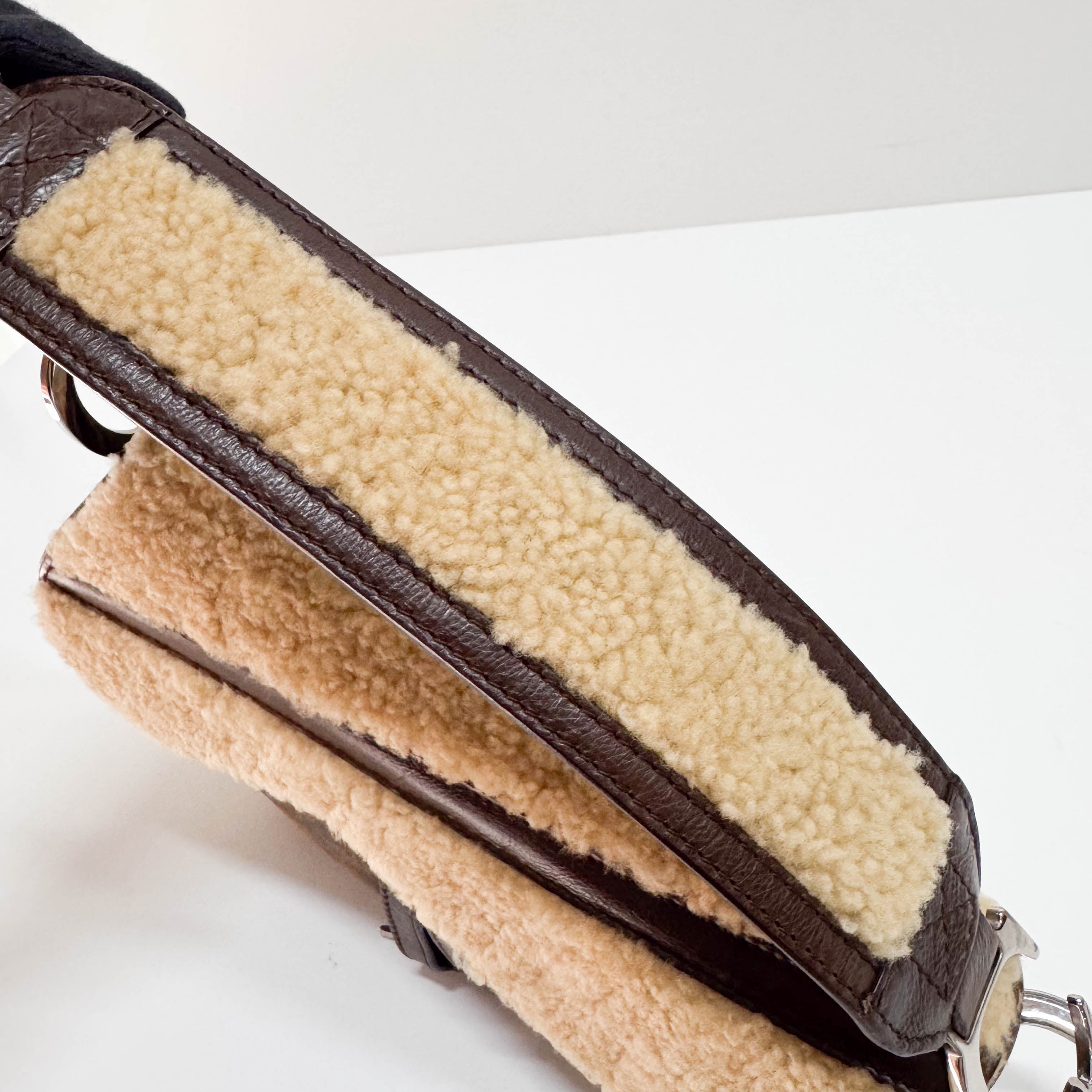 Limited Edition Brown Sheepskin Saddle Bag
