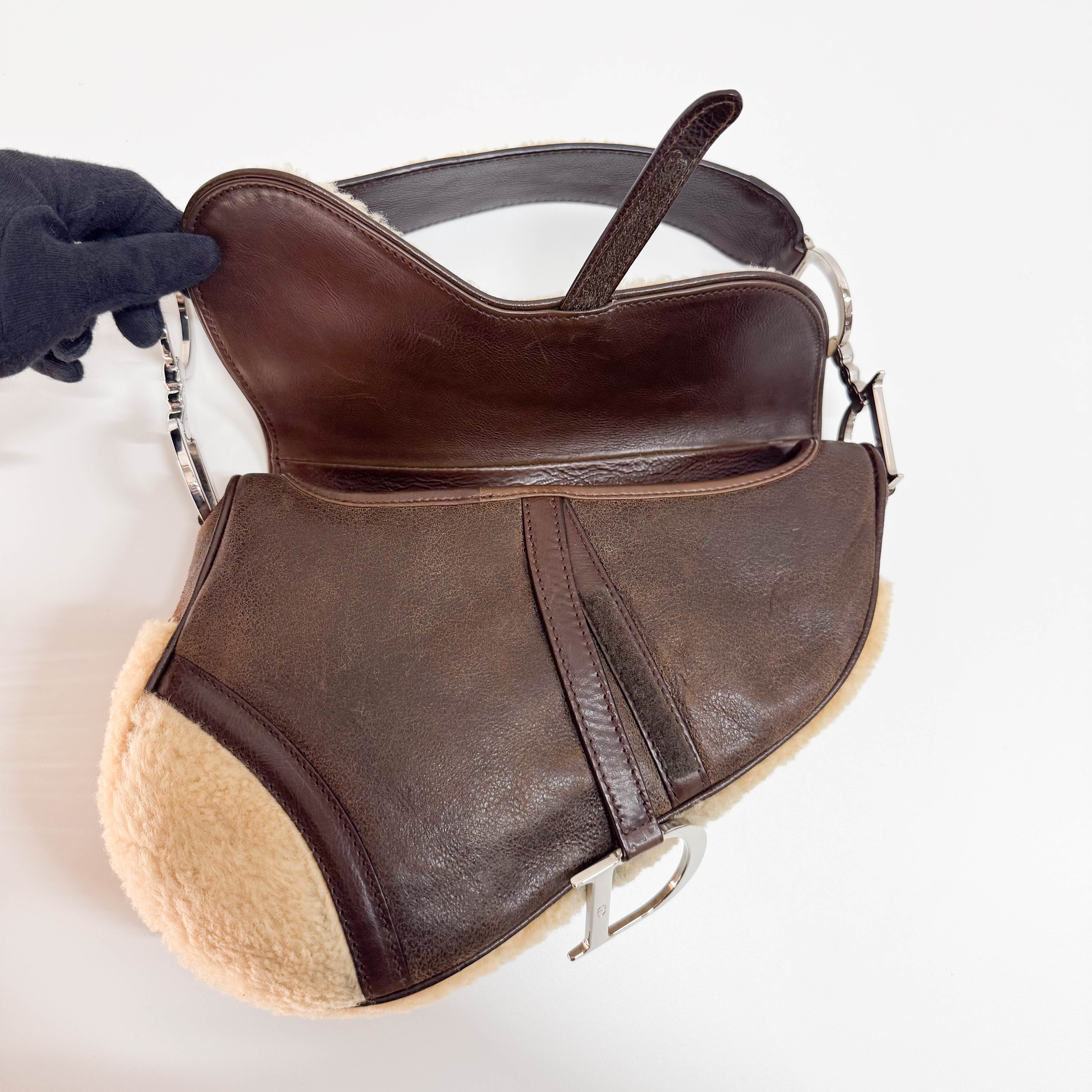 Limited Edition Brown Sheepskin Saddle Bag