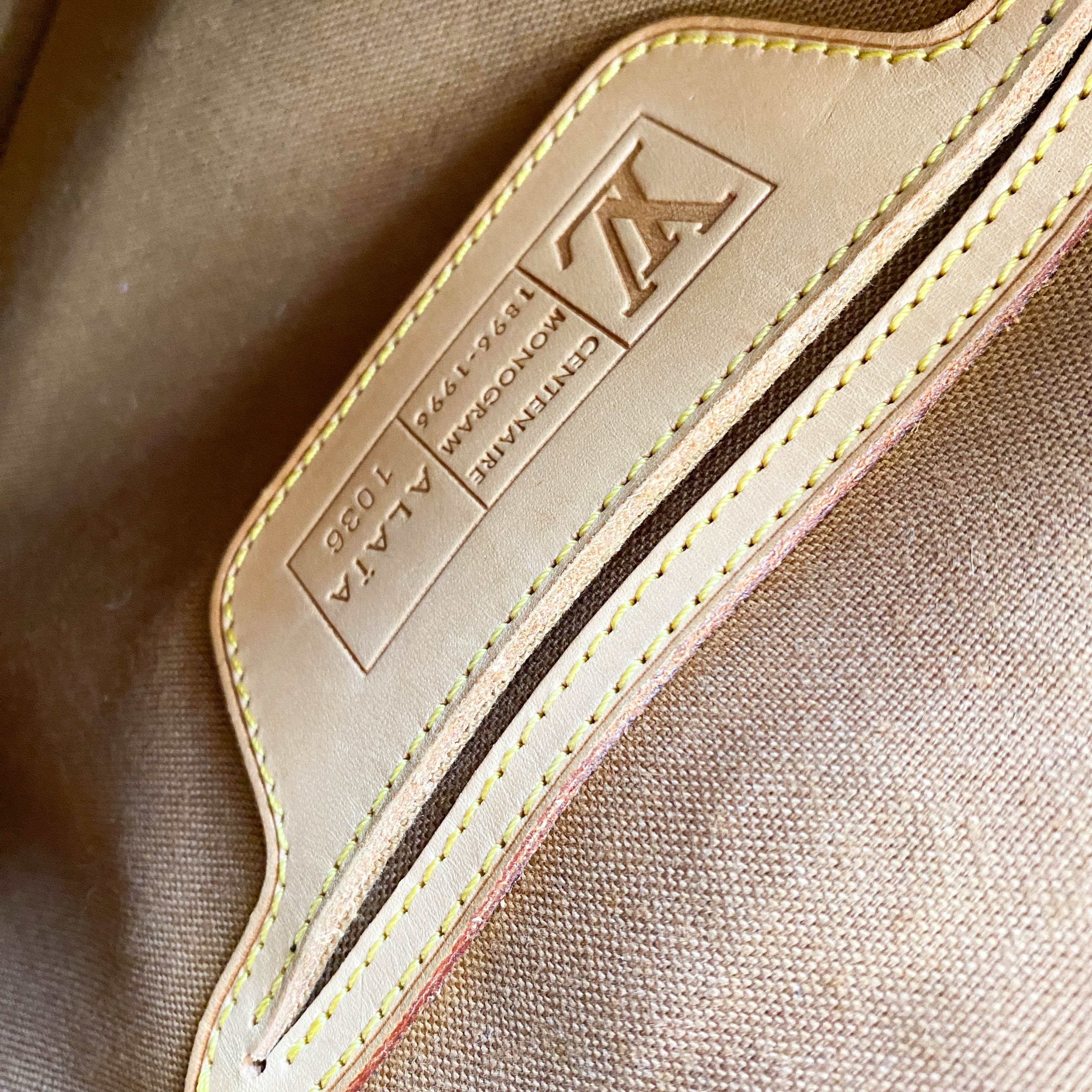 Azzedine Alaia Monogram Brown Leopard Leather Bag