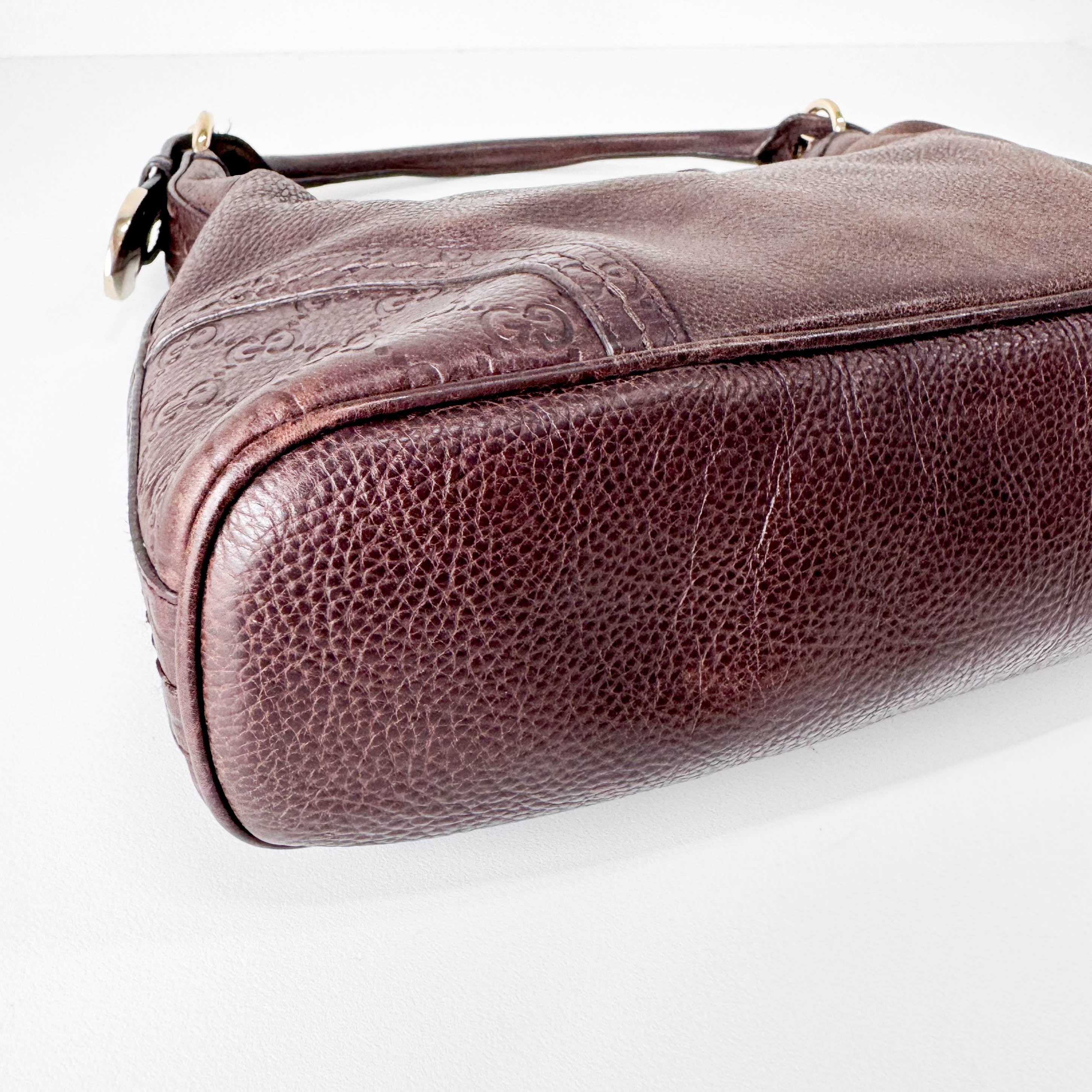 Leather Brown Hobo Shoulder Bag