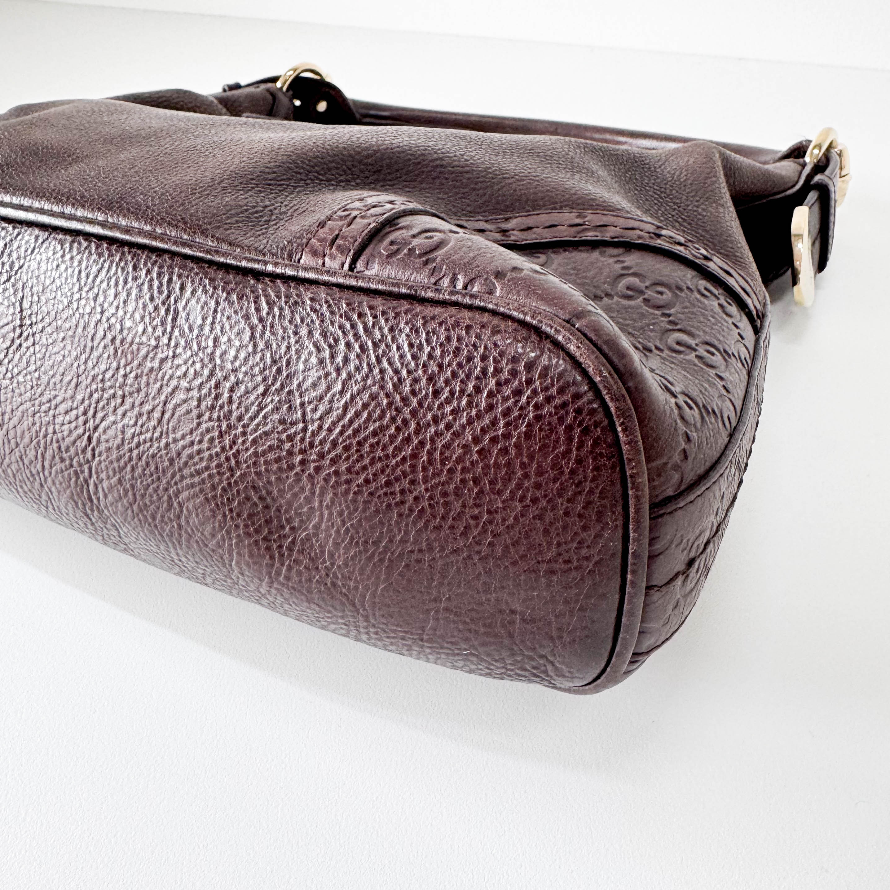 Leather Brown Hobo Shoulder Bag
