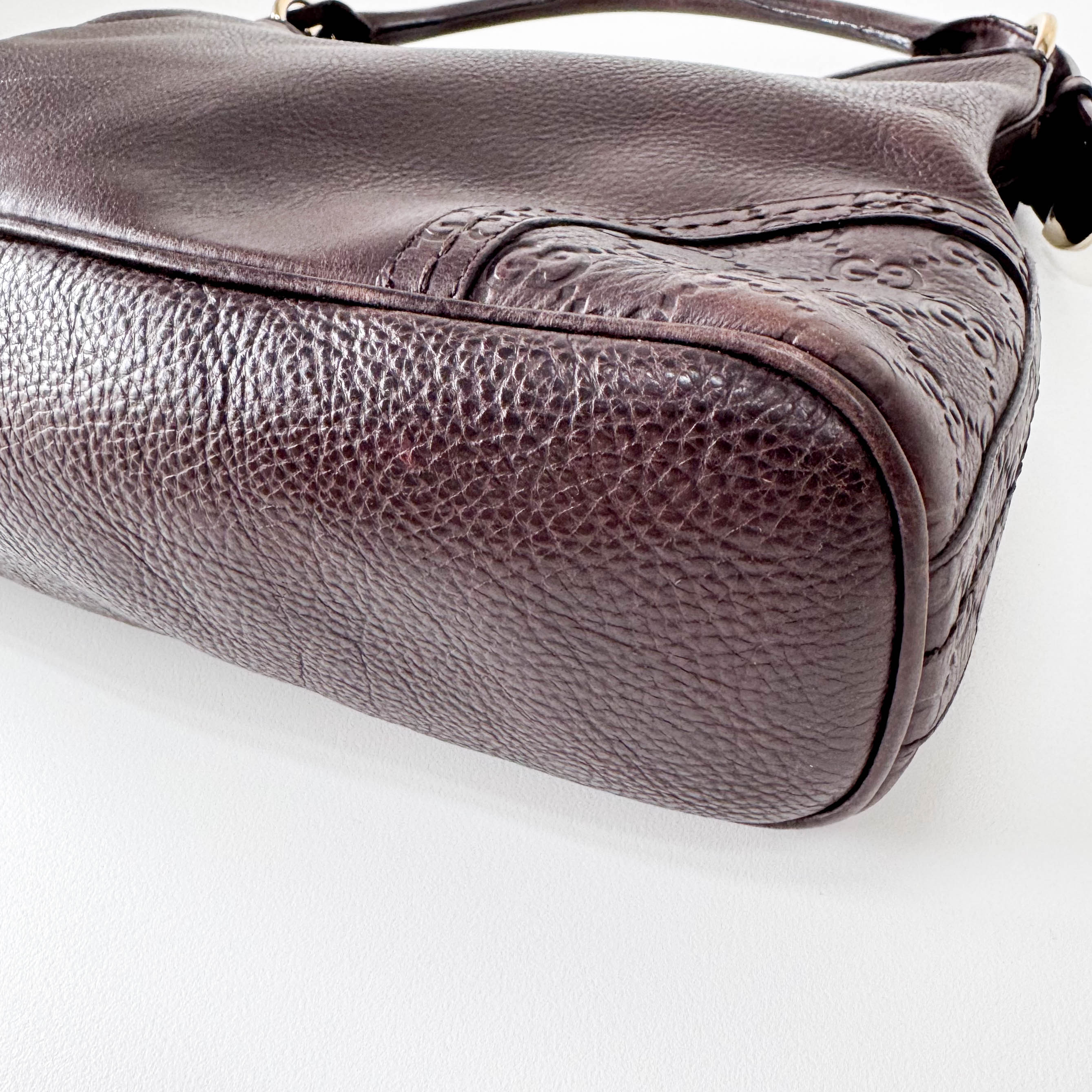 Leather Brown Hobo Shoulder Bag