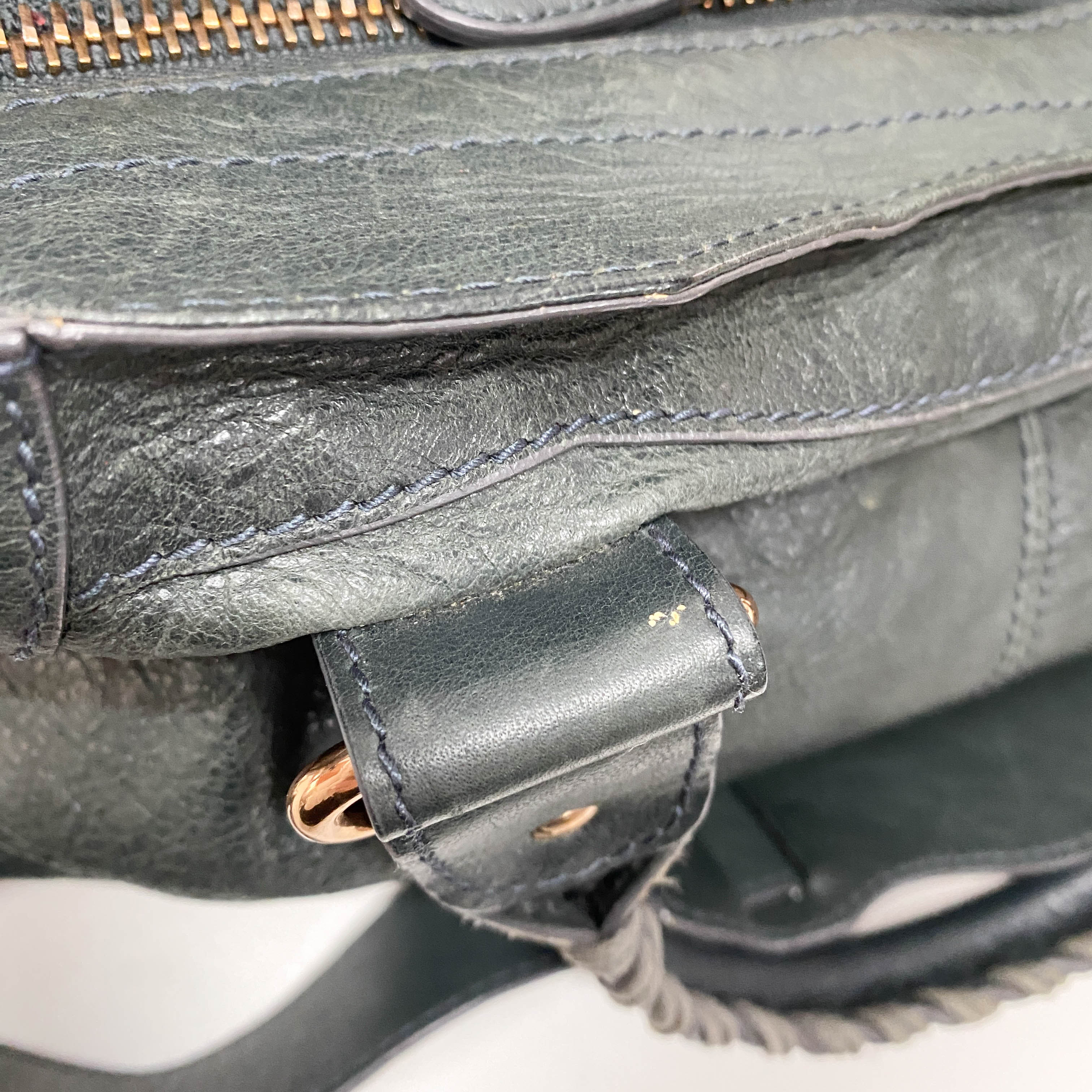 The Giant City 21 Grey Calfskin Two Way Bag