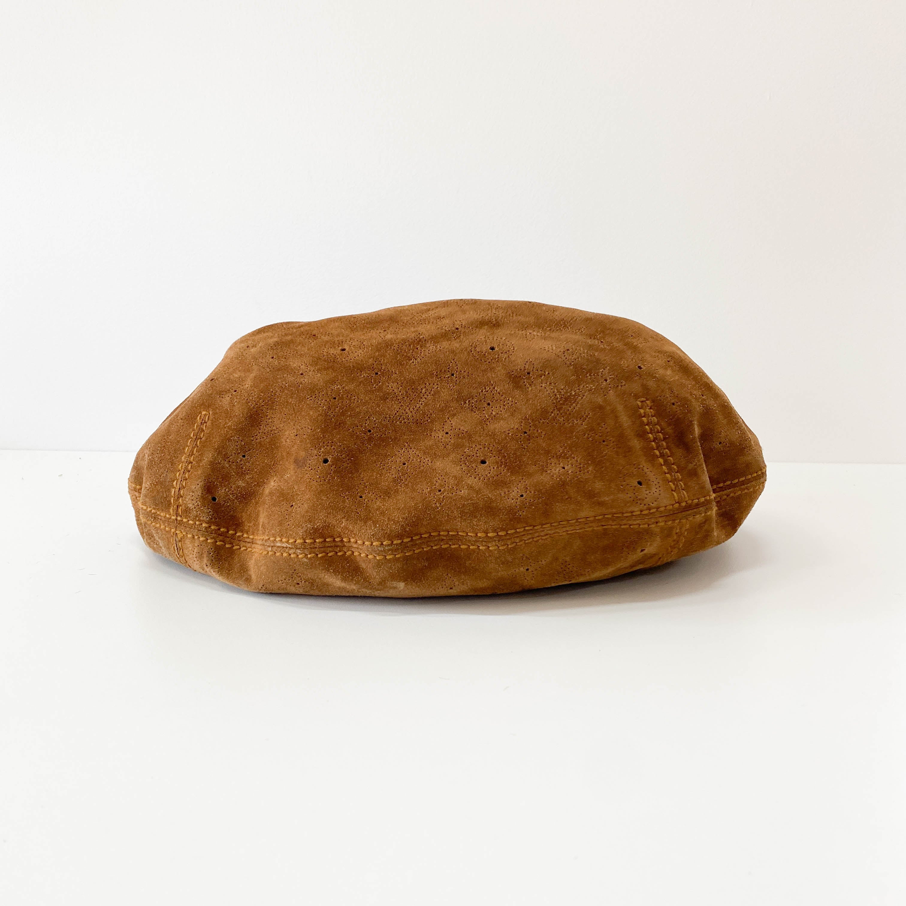 Onatah GM Brown Monogram Suede Bag