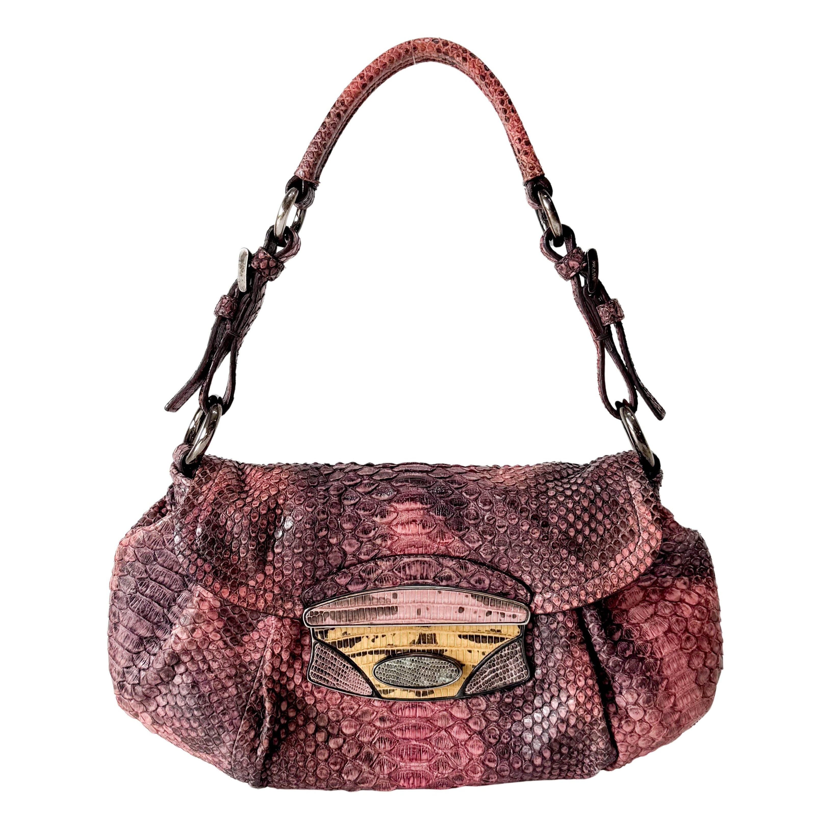 Vintage Leather Pink Shoulder Bag