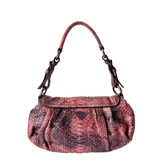 Vintage Leather Pink Shoulder Bag