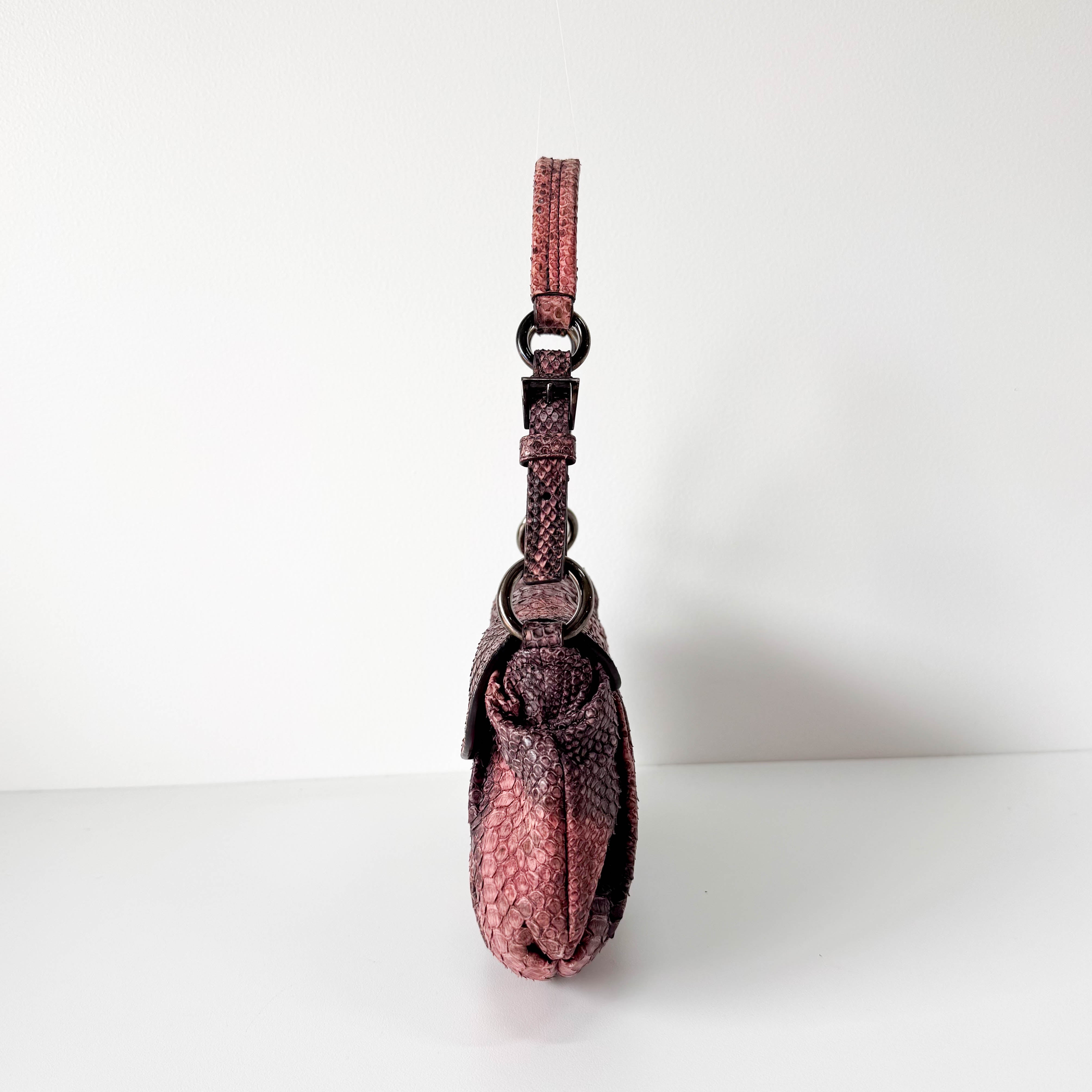 Vintage Leather Pink Shoulder Bag