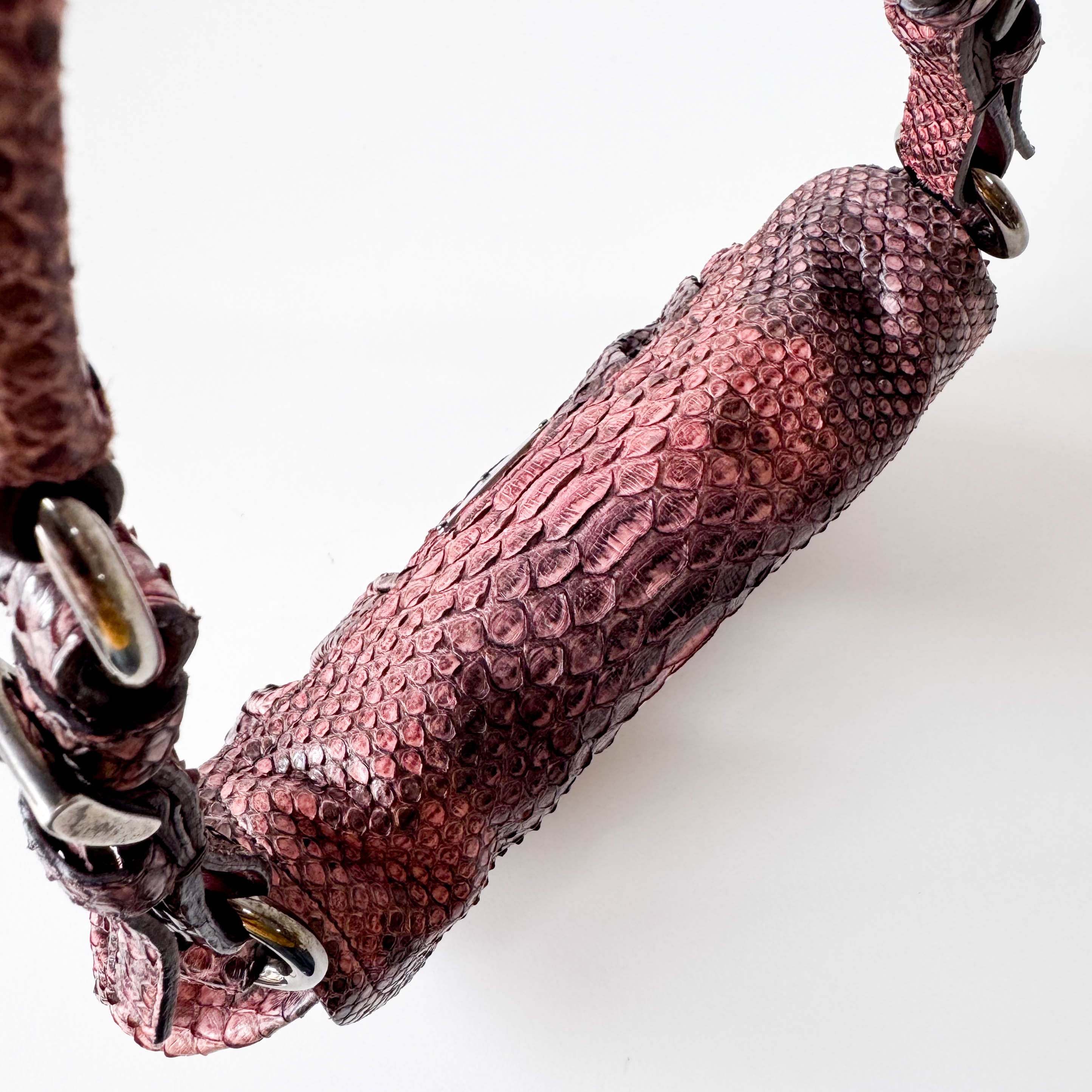 Vintage Leather Pink Shoulder Bag