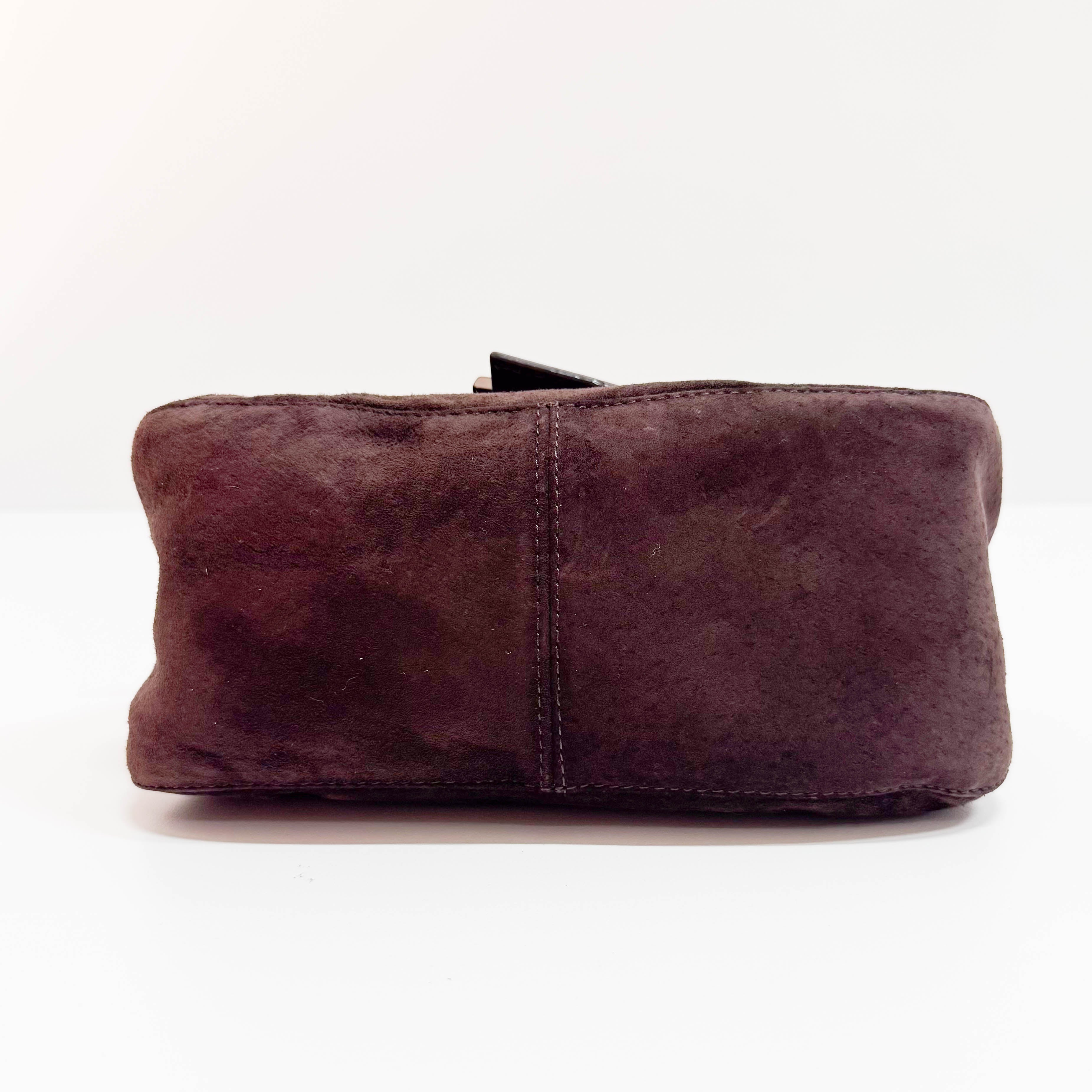 Mamma Baguette Brown Suede Hand Bag