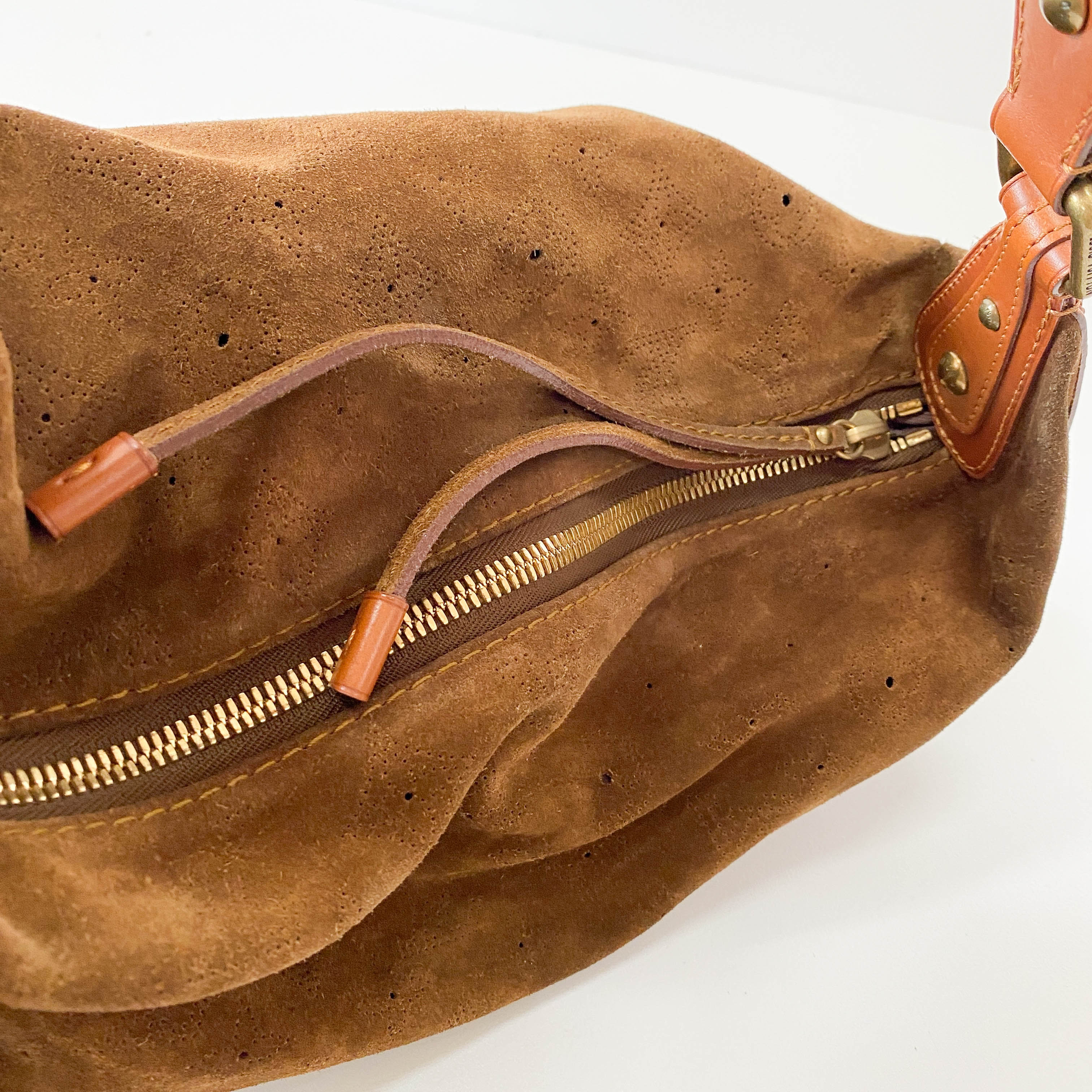 Onatah GM Brown Monogram Suede Bag