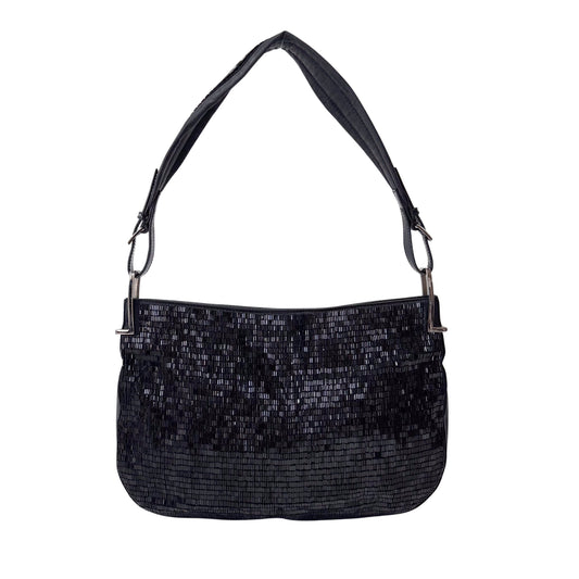 Archive Black Beads Shoulder Bag