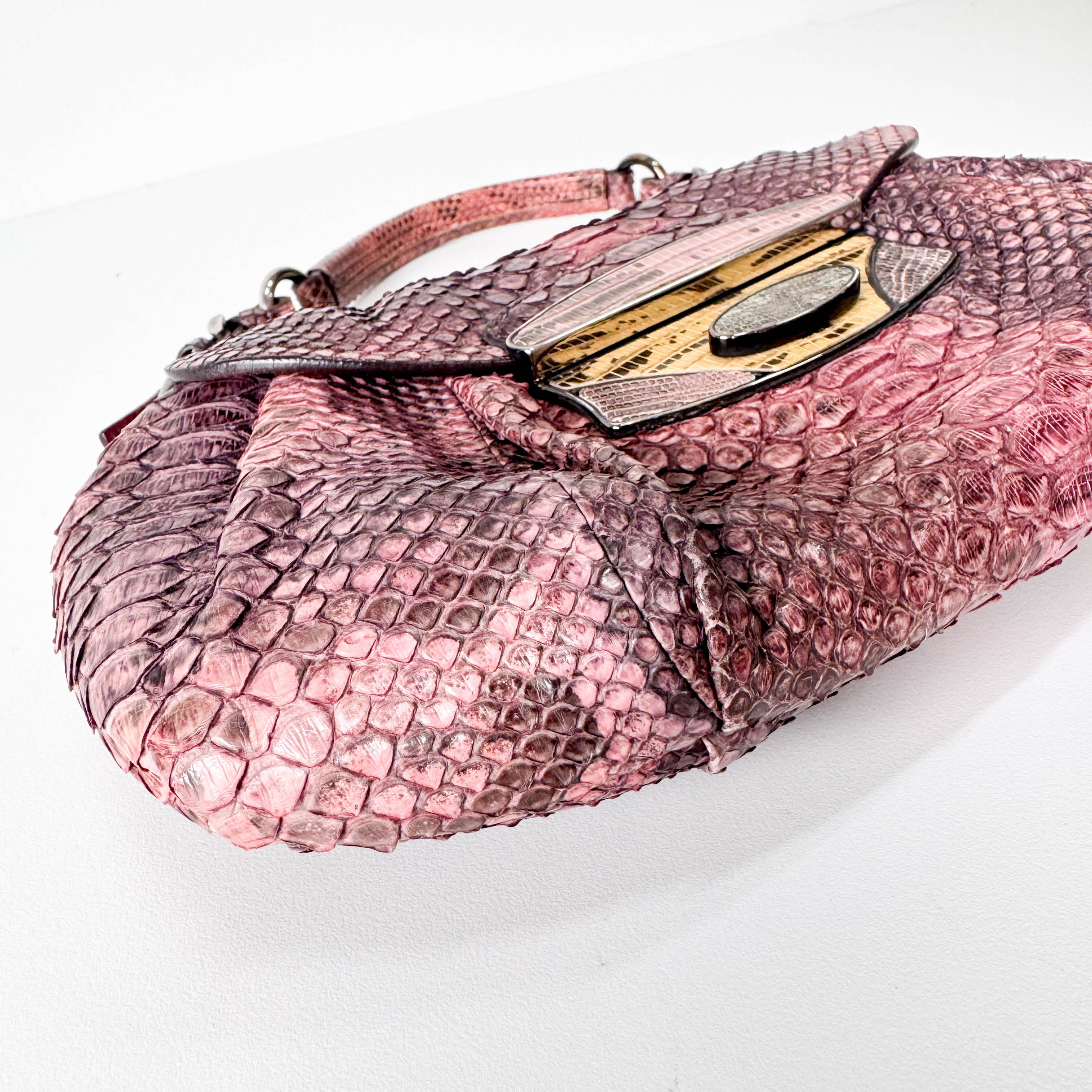 Vintage Leather Pink Shoulder Bag