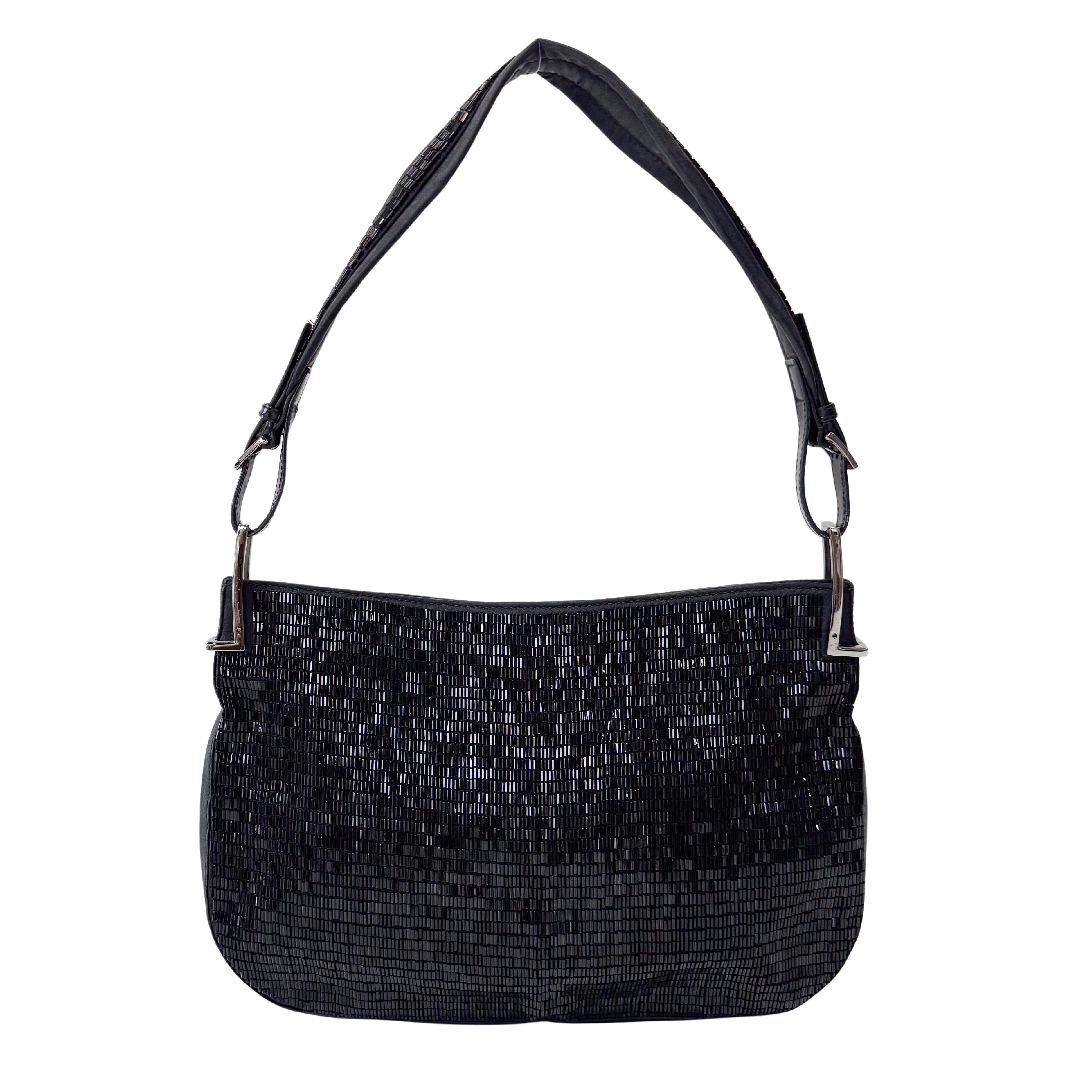 Archive Black Beads Shoulder Bag