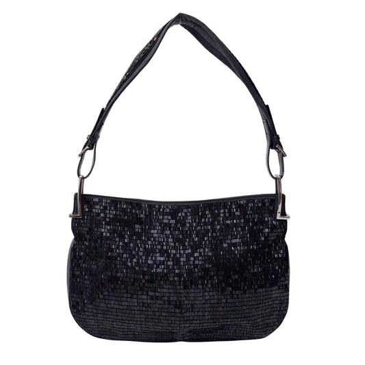 Archive Black Beads Shoulder Bag