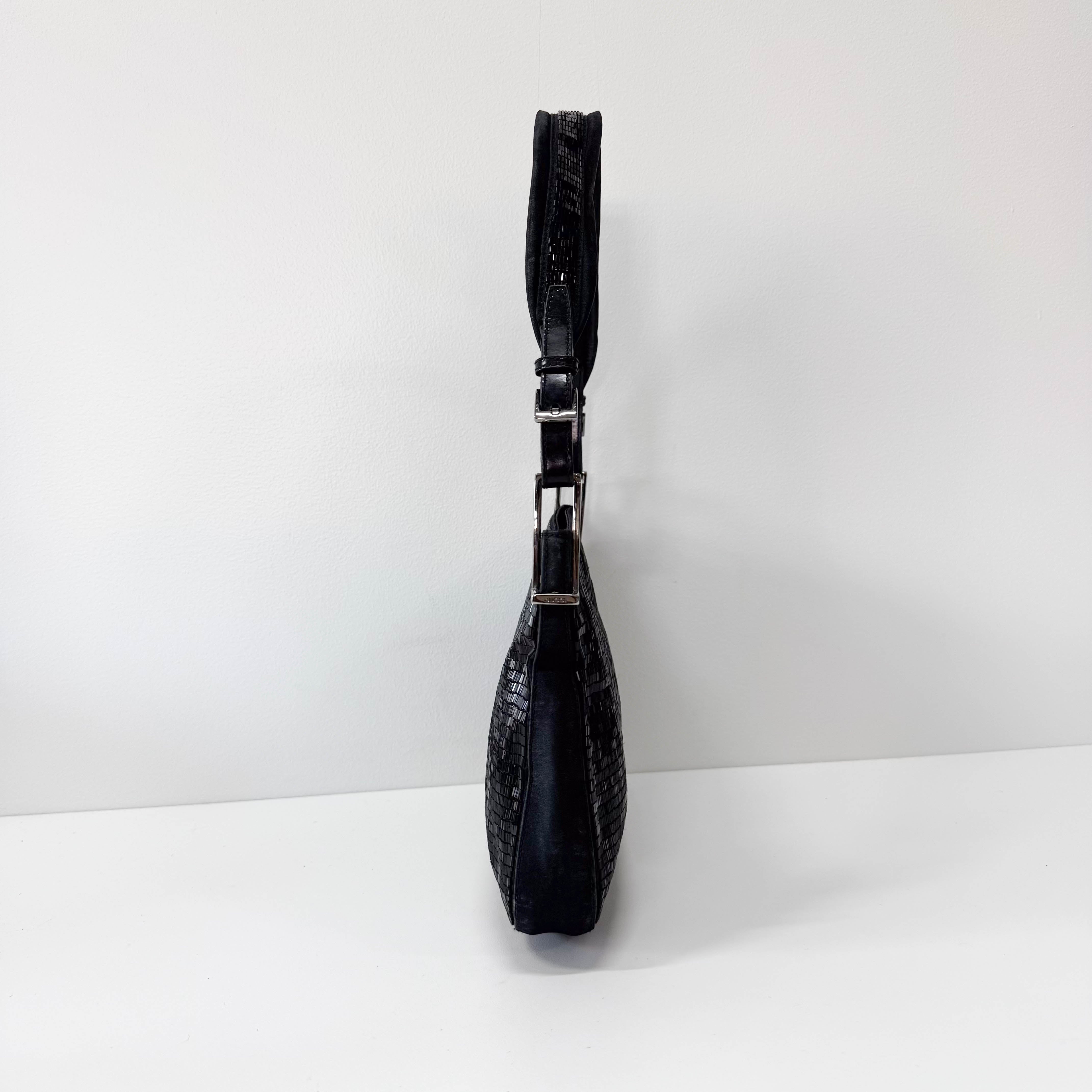 Archive Black Beads Shoulder Bag