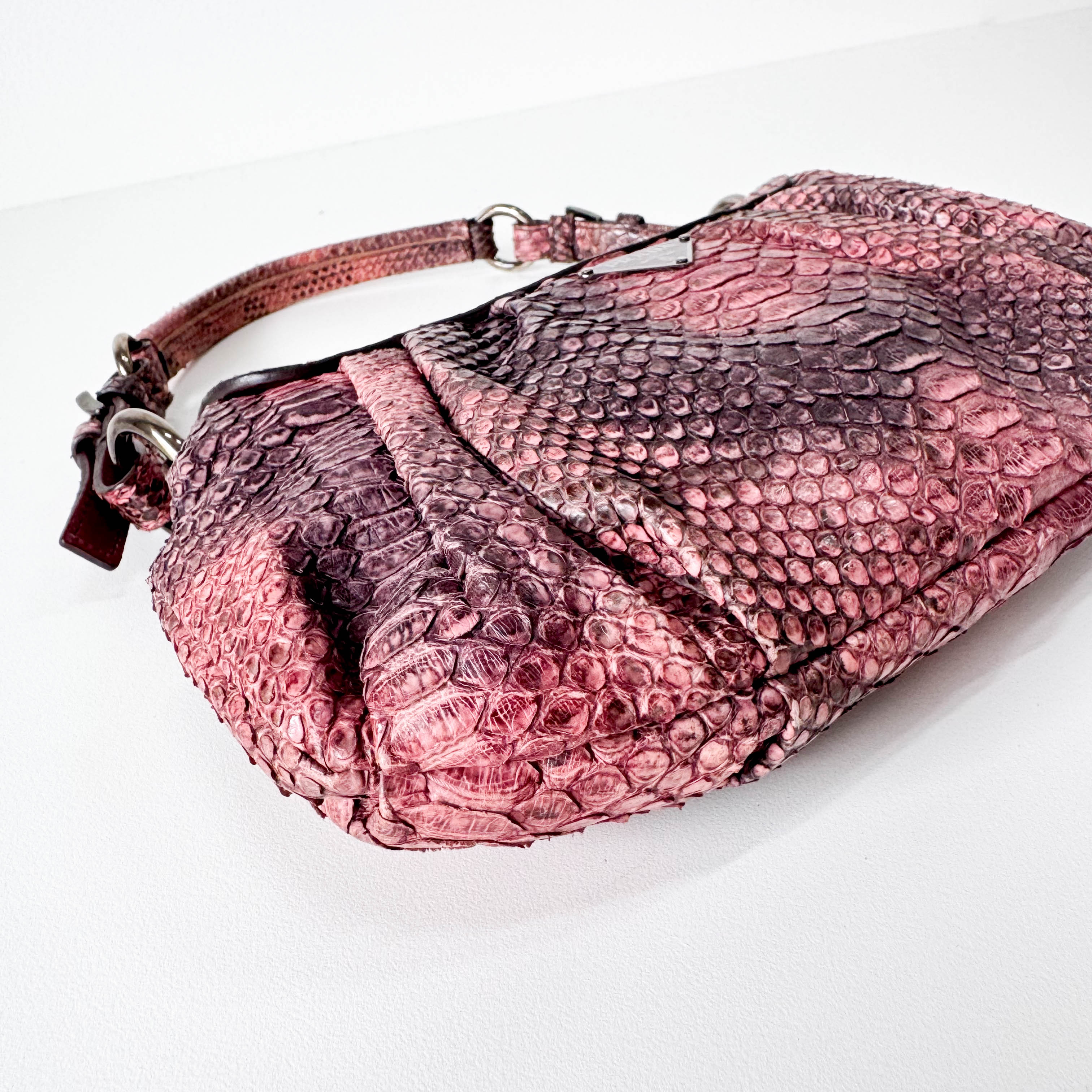 Vintage Leather Pink Shoulder Bag