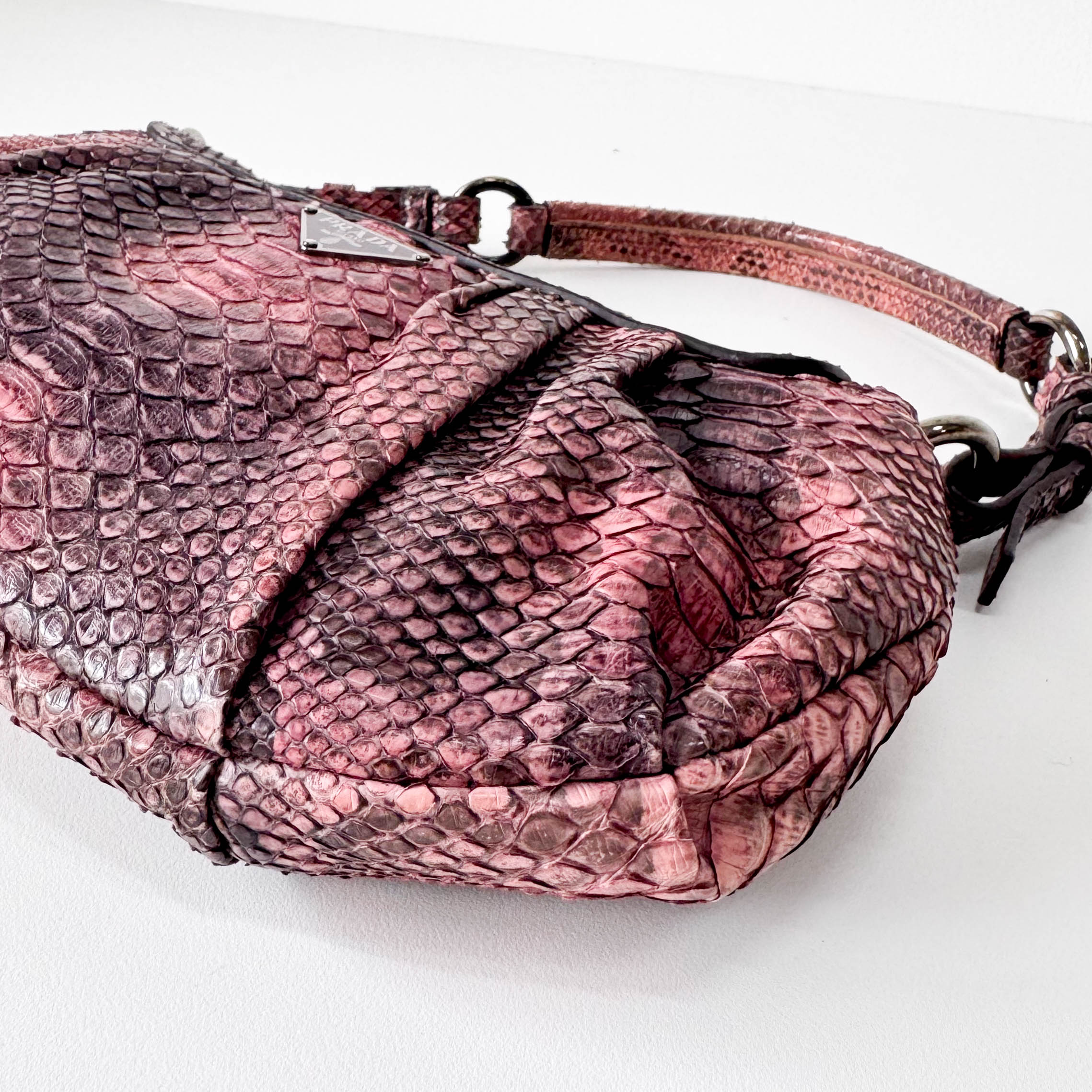 Vintage Leather Pink Shoulder Bag