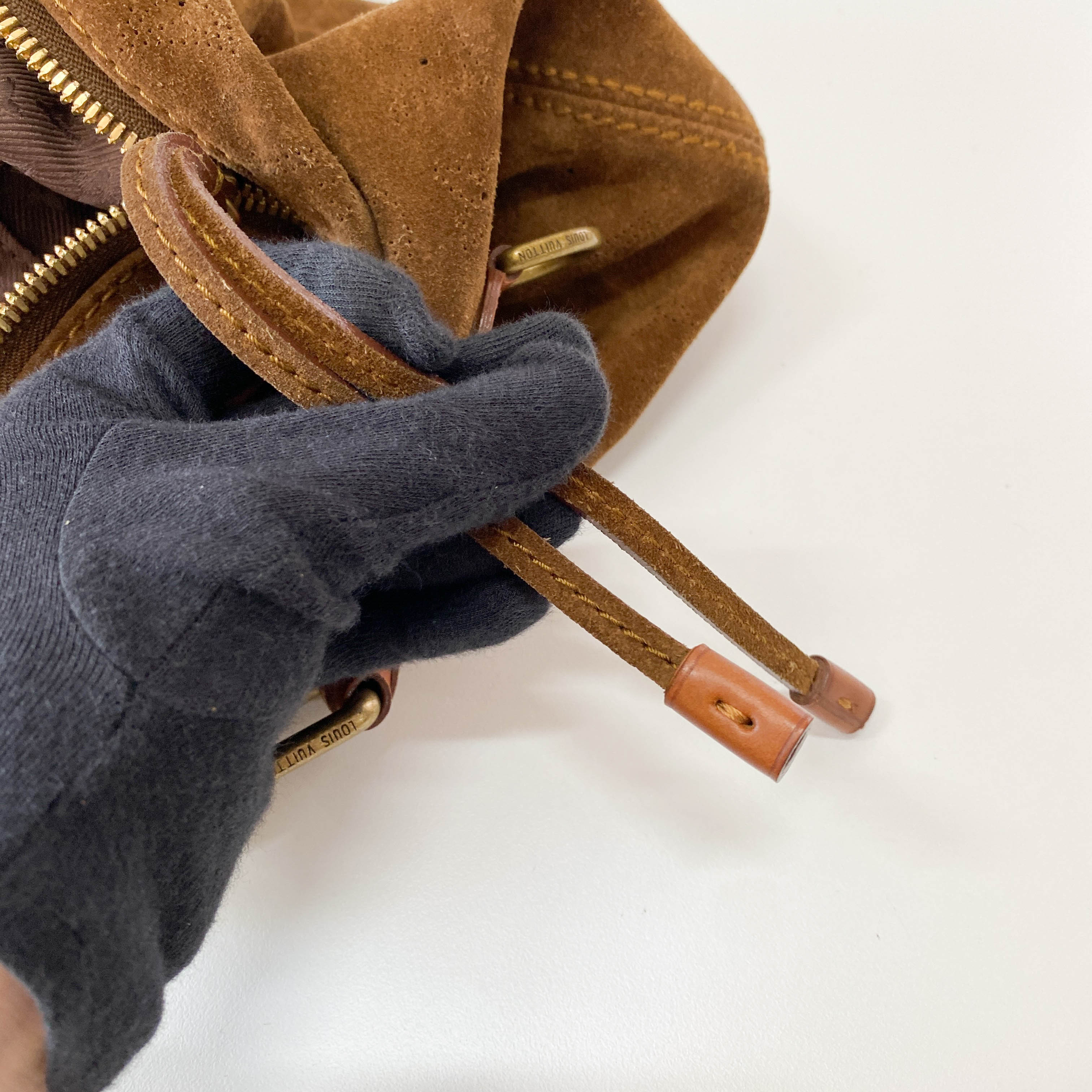 Onatah GM Brown Monogram Suede Bag