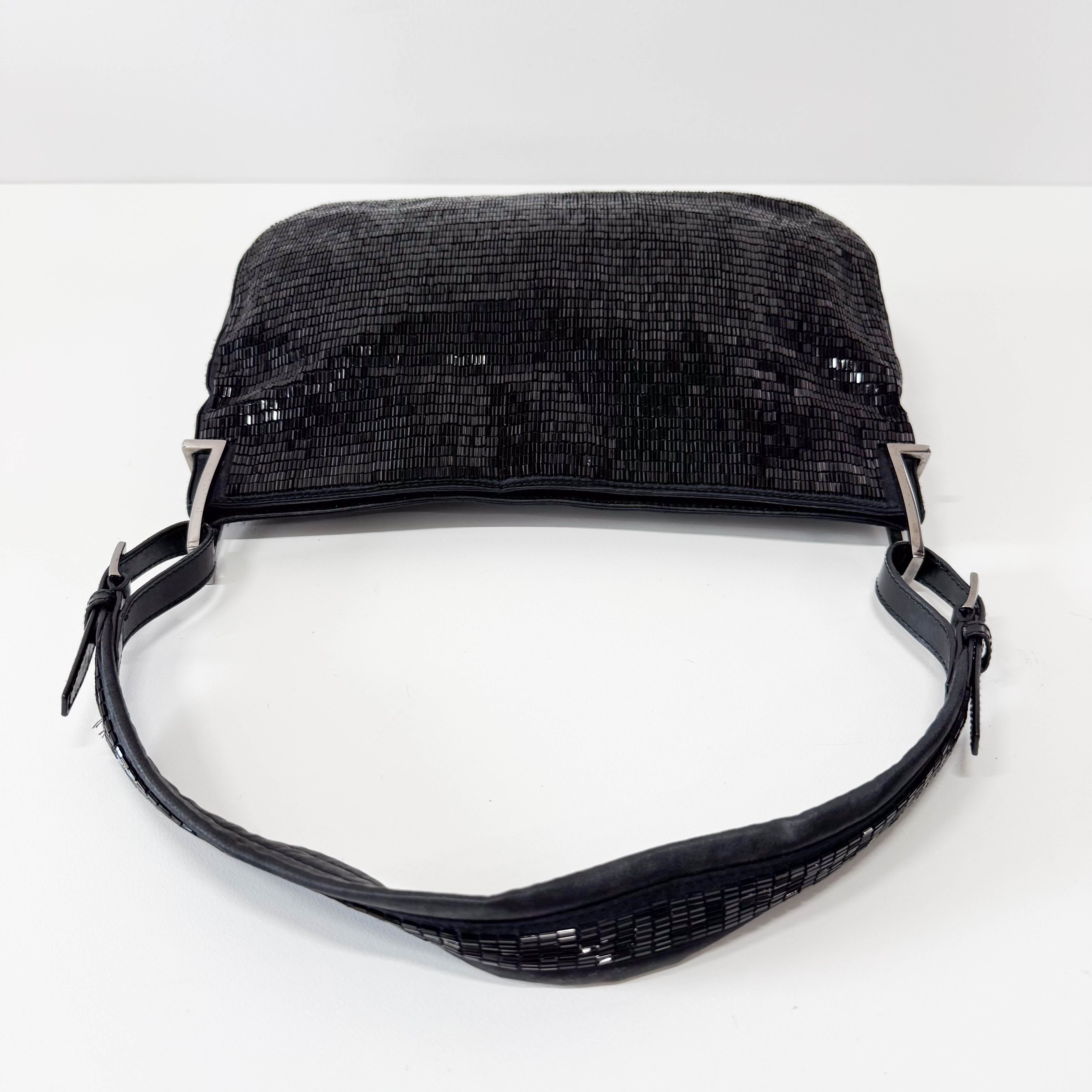 Archive Black Beads Shoulder Bag