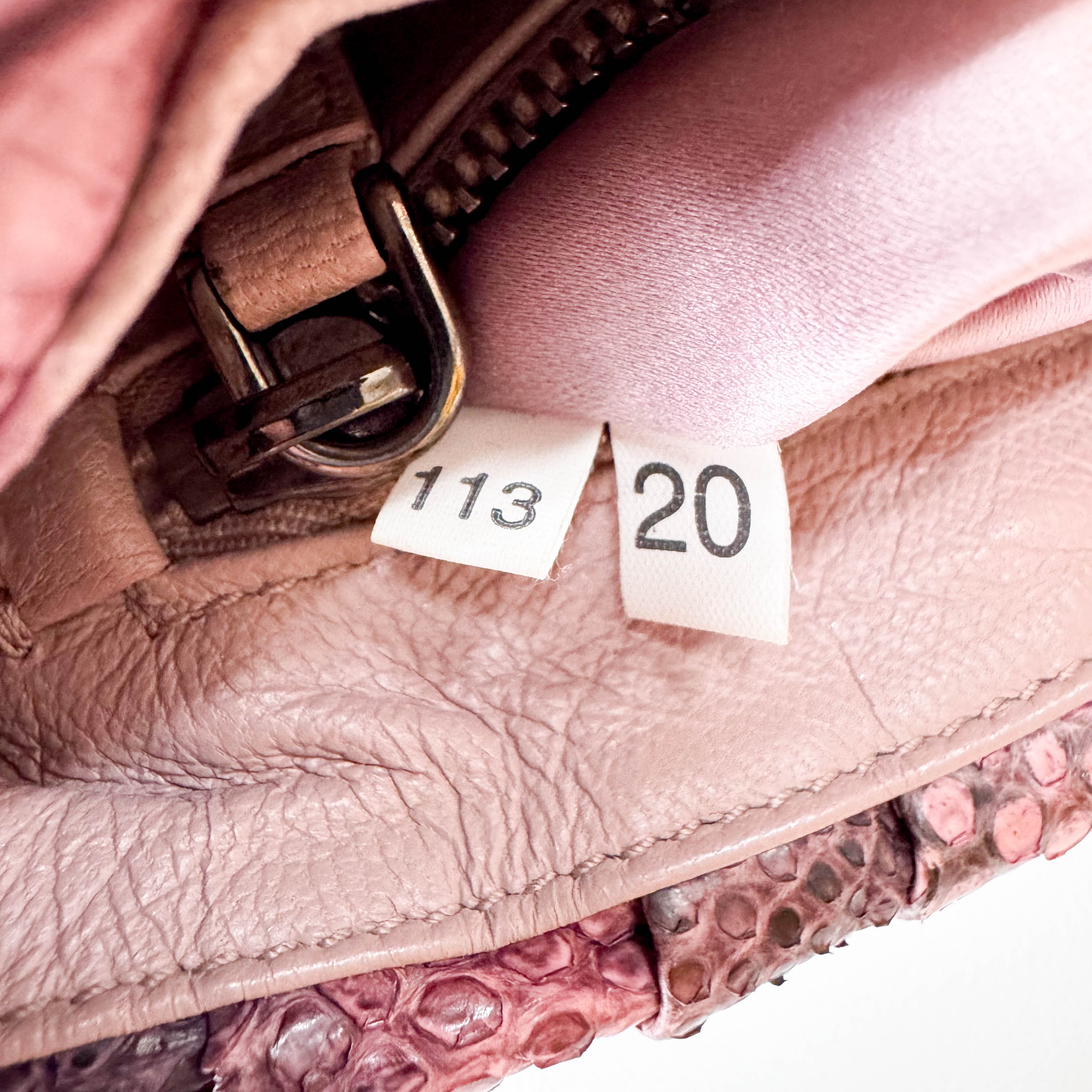 Vintage Leather Pink Shoulder Bag