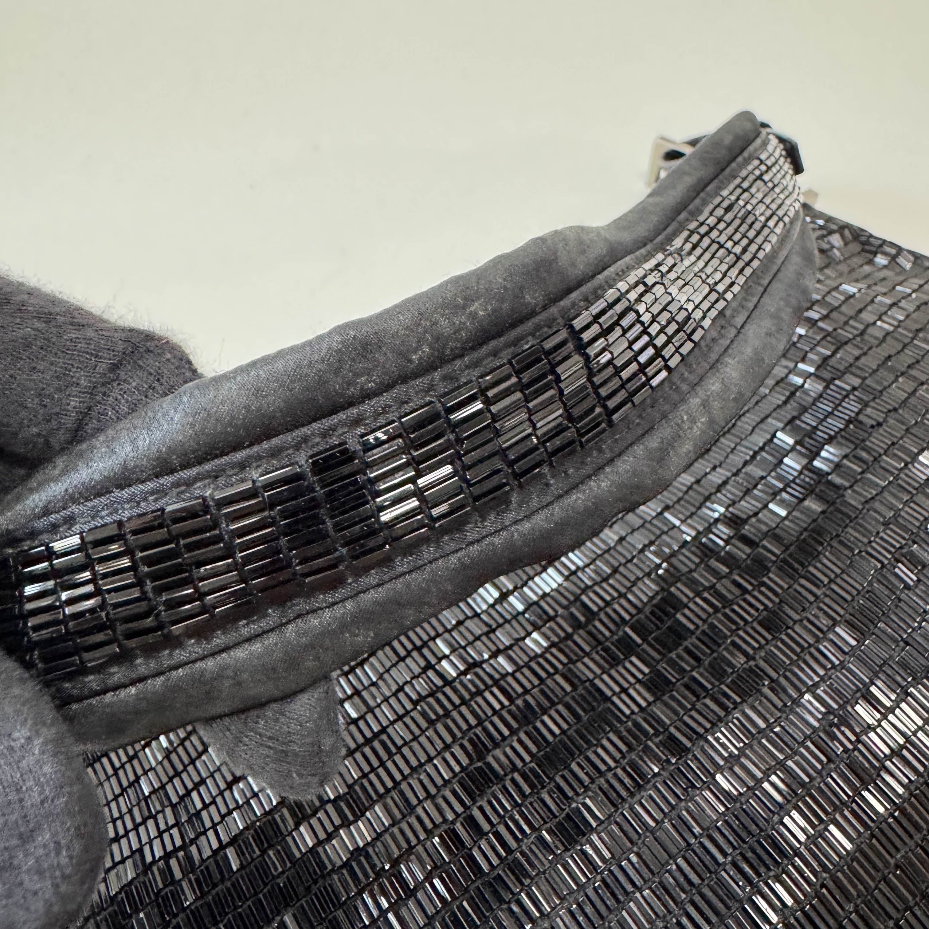 Archive Black Beads Shoulder Bag