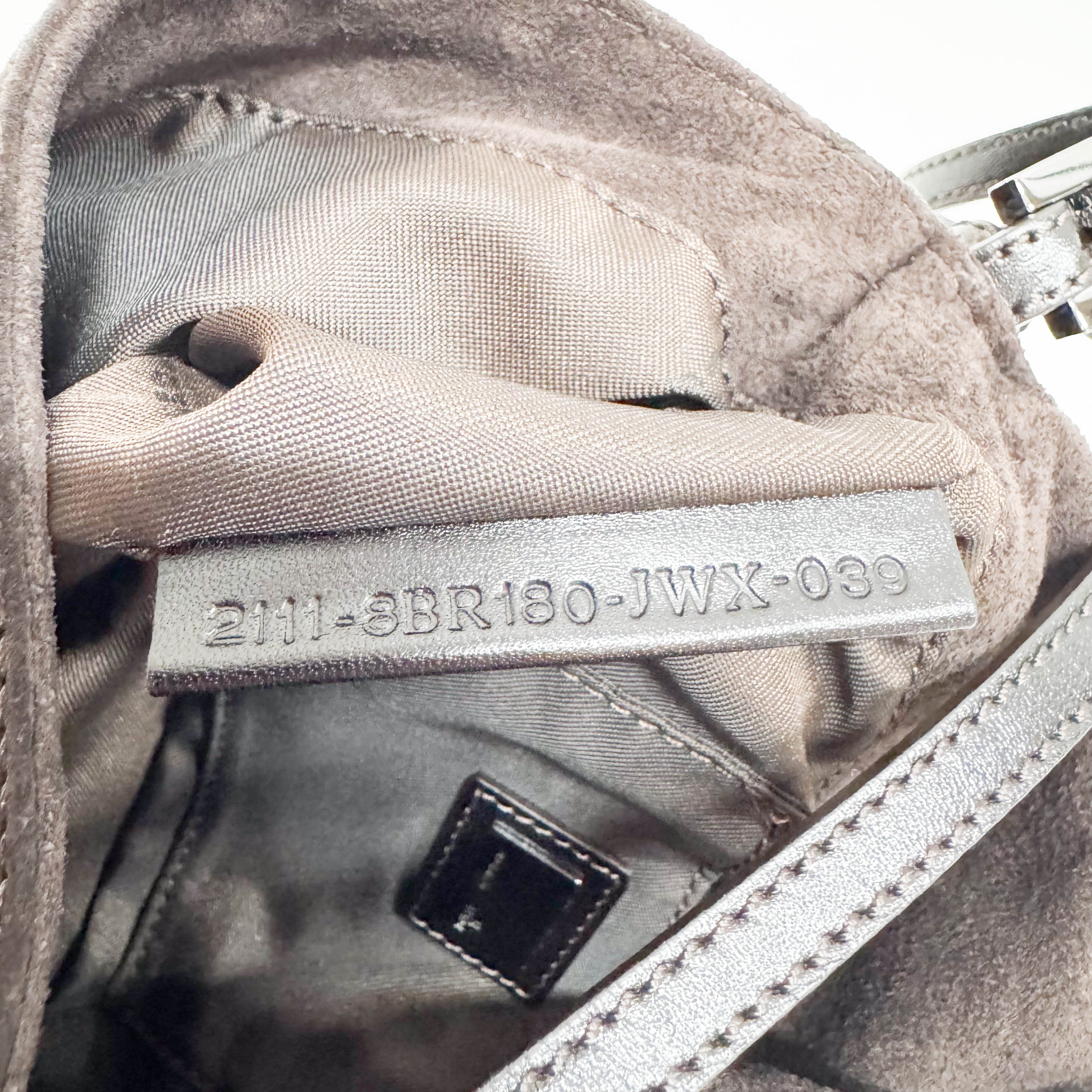 Mamma Baguette Brown Suede Hand Bag