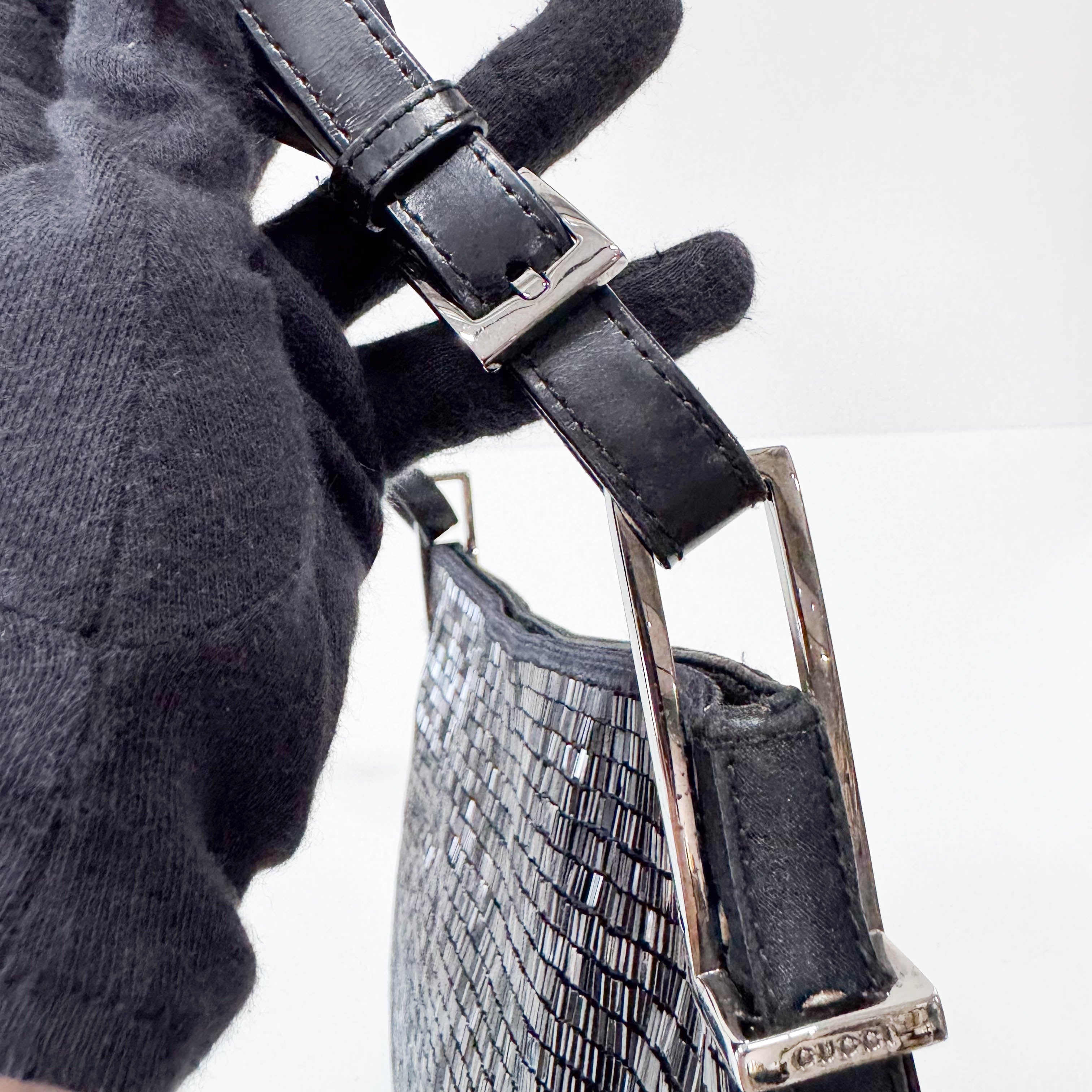 Archive Black Beads Shoulder Bag