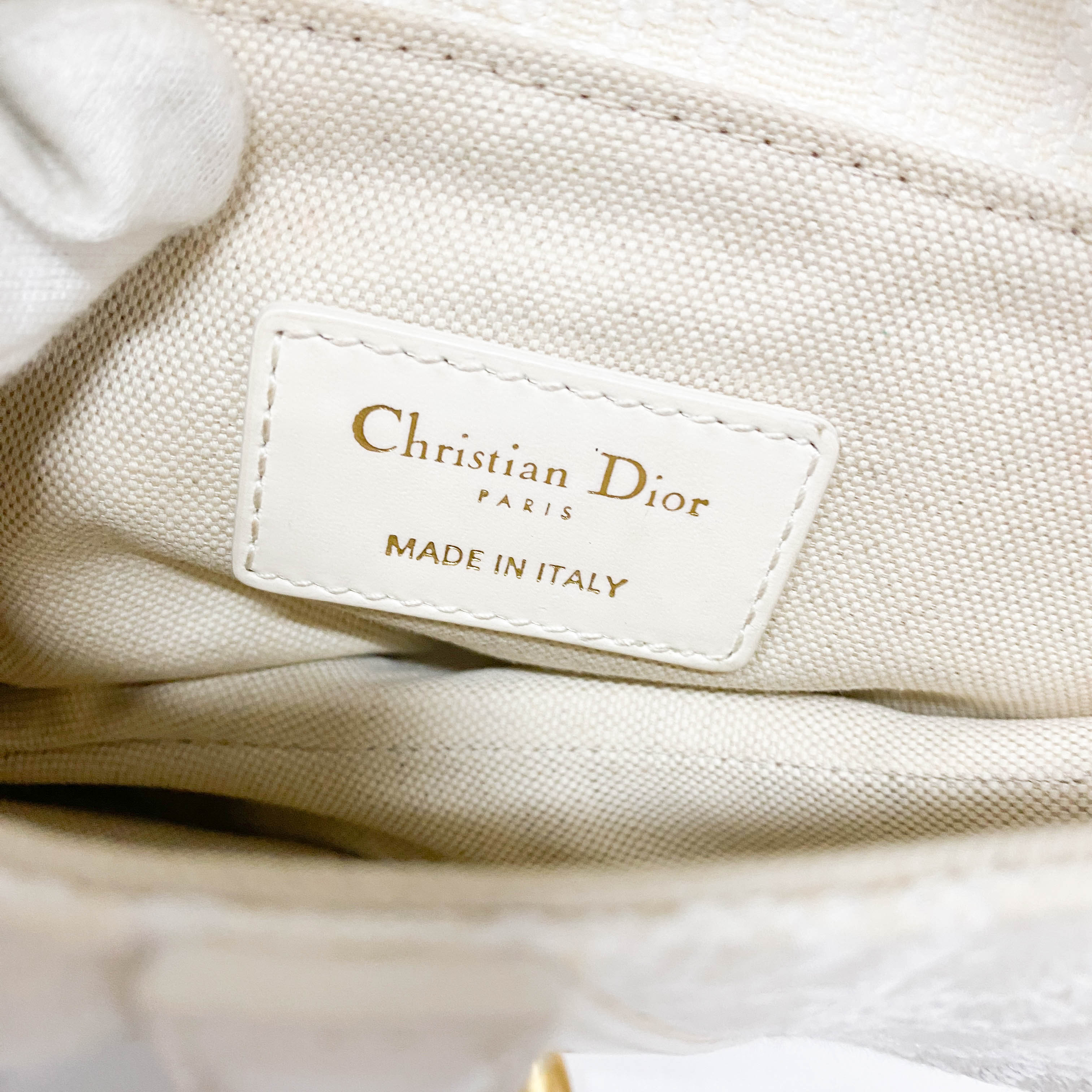 Saddle White Trotter Canvas Handbag