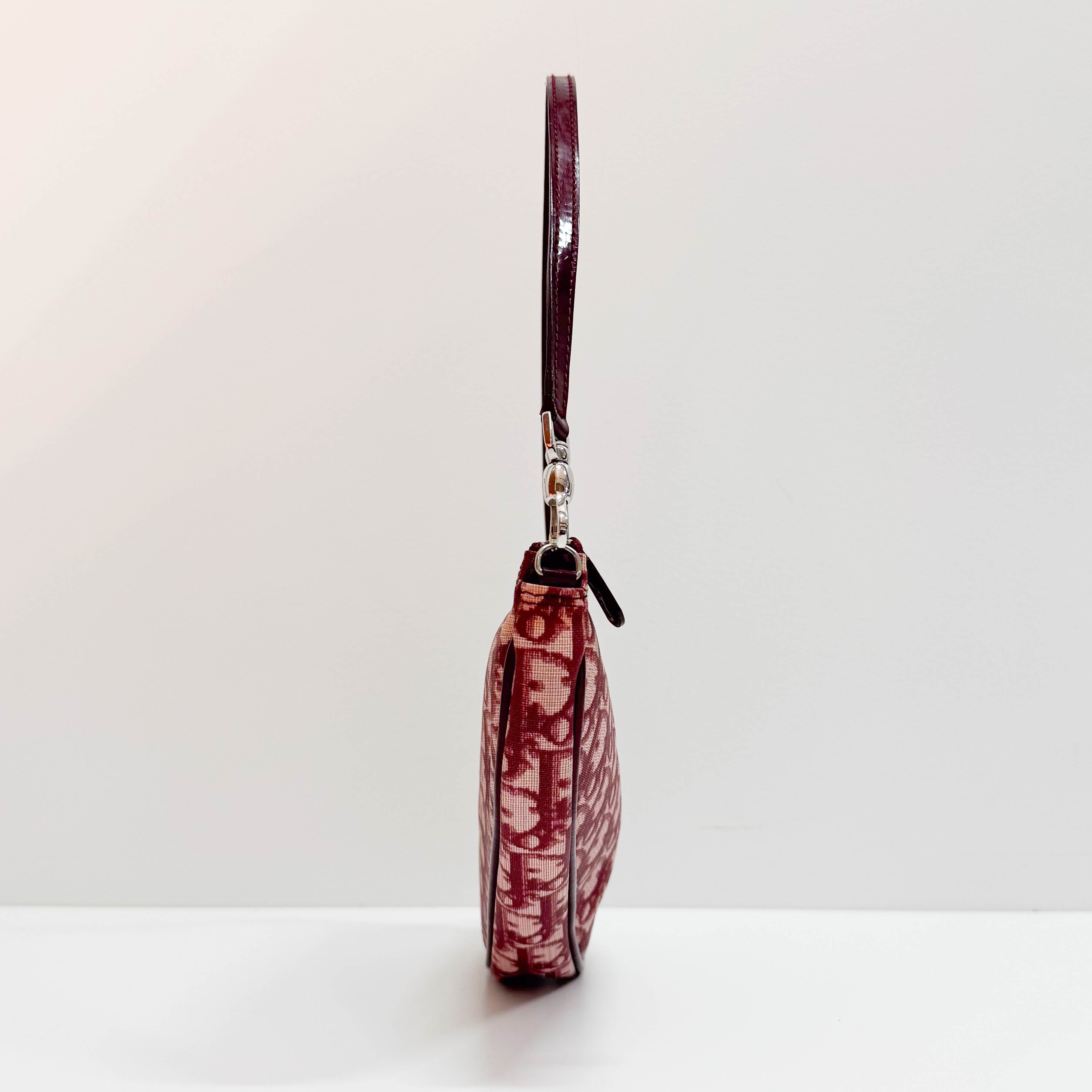 Saddle Trotter Pink Coated Canvas Shoulder Bag